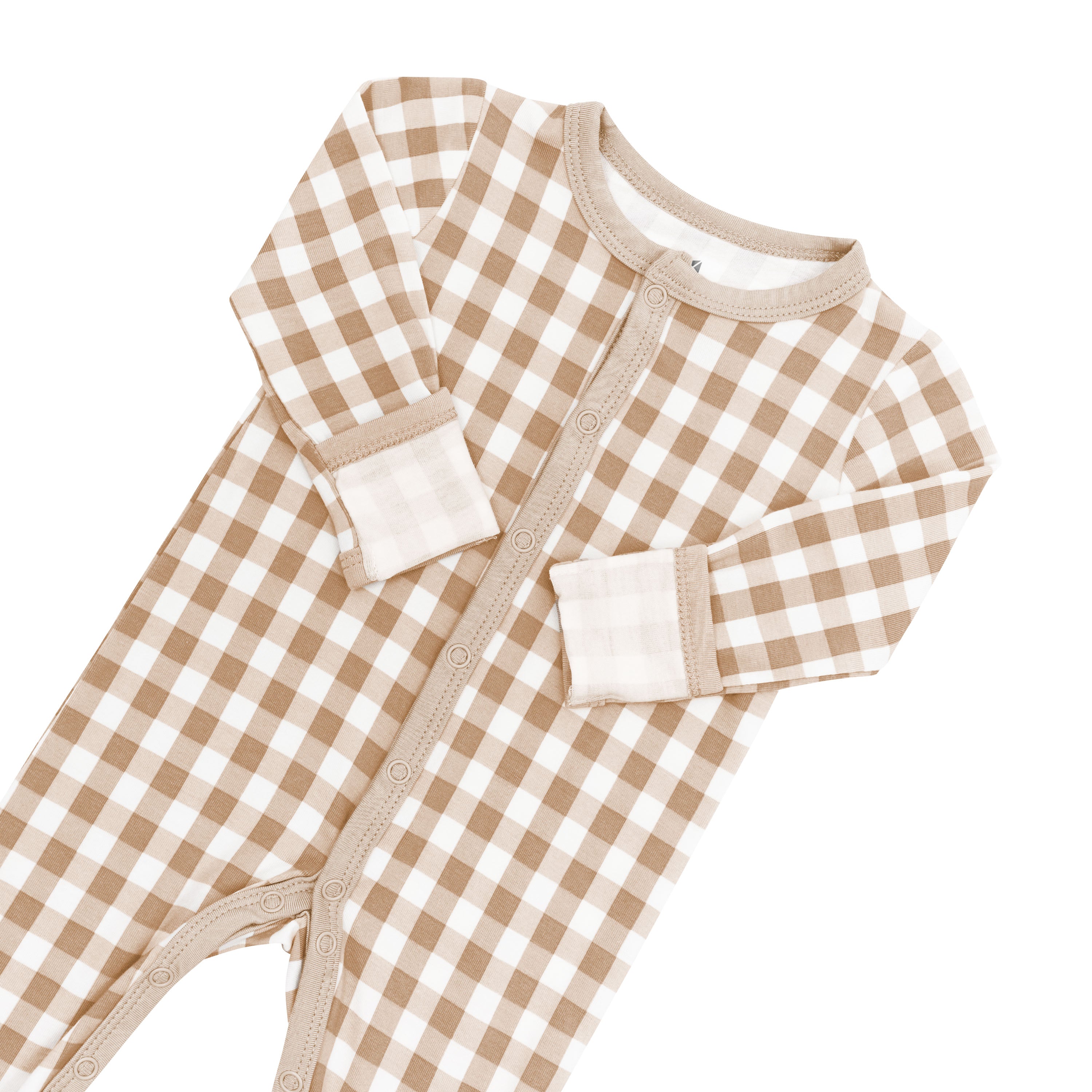 Romper in Gingham Bisque - Image 4