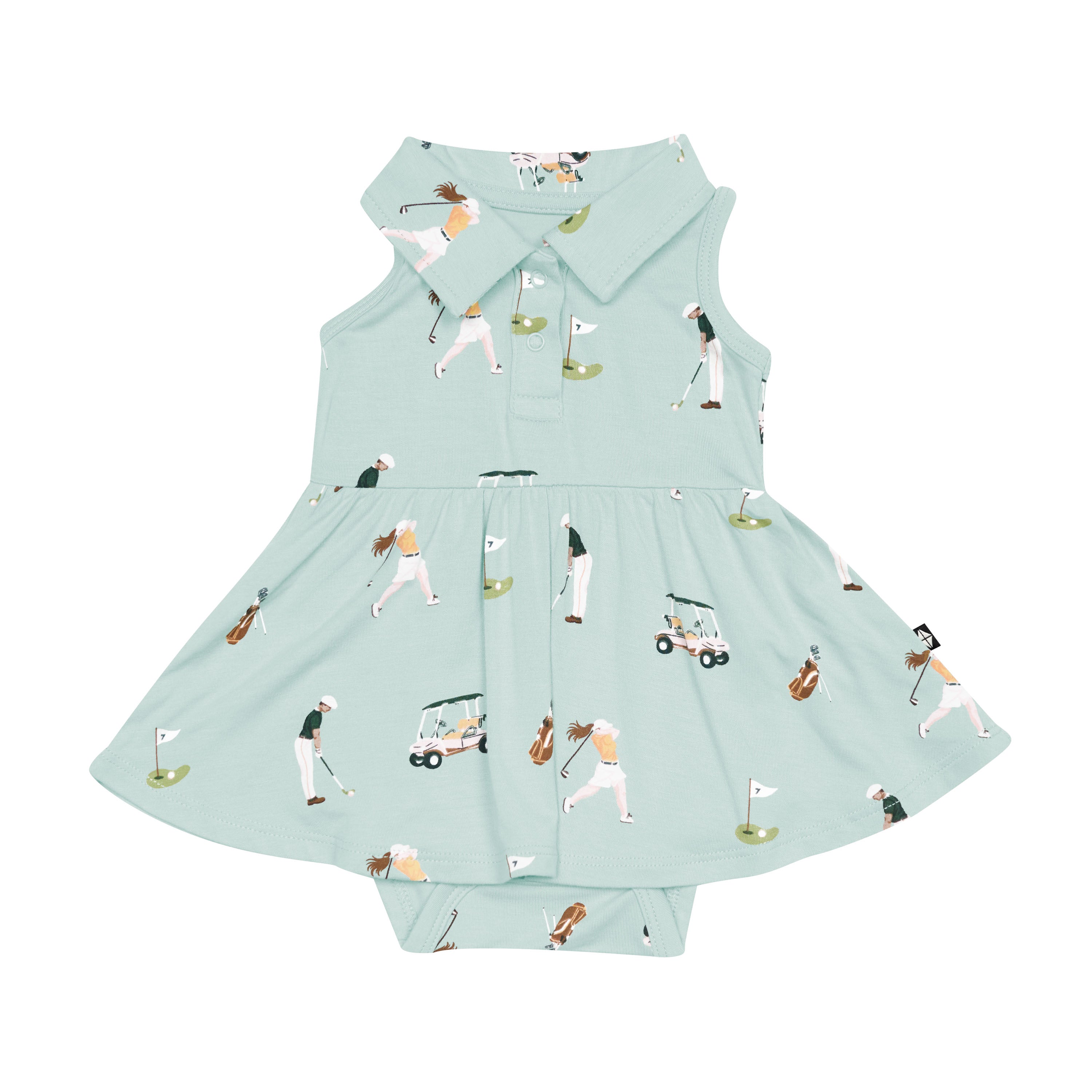 Polo Bodysuit Dress in Golf - Image 2