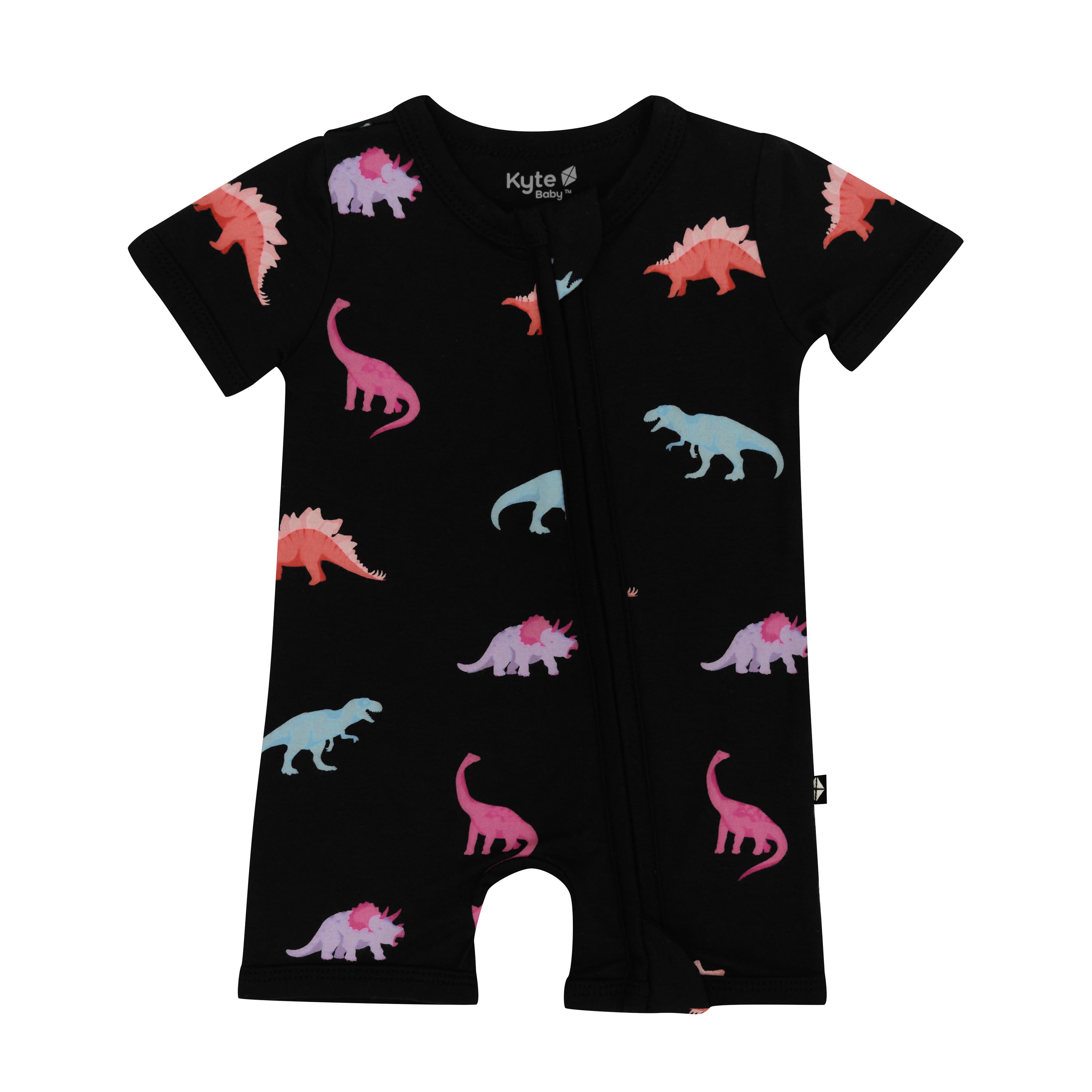Zippered Shortall Romper in Midnight Roar - Image 2