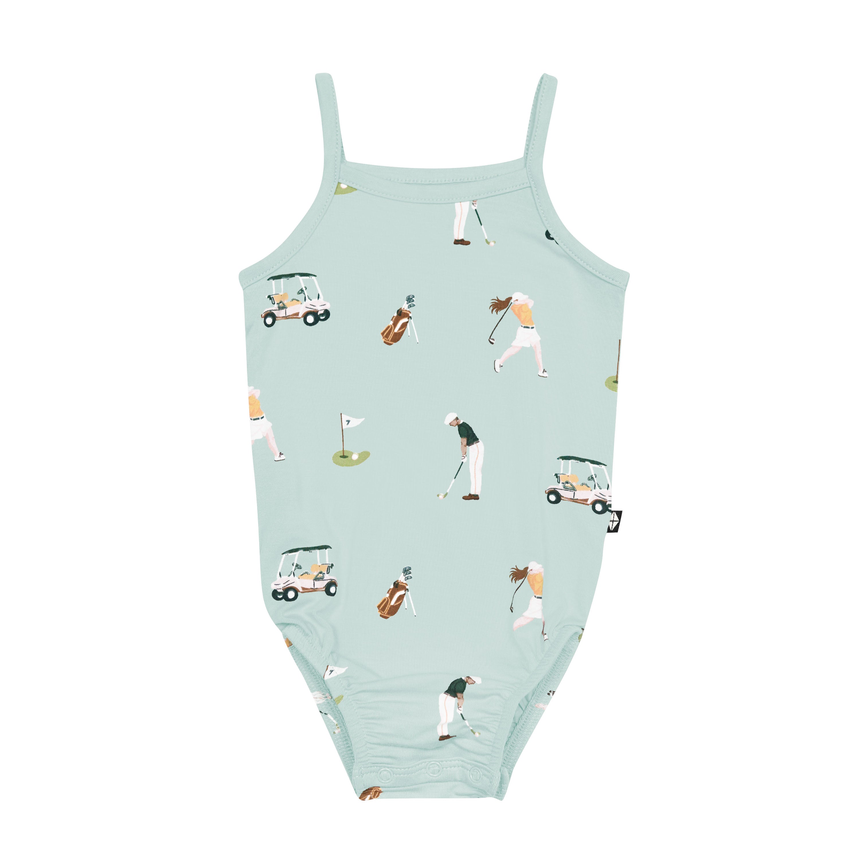Spaghetti Strap Leotard in Golf - Image 2