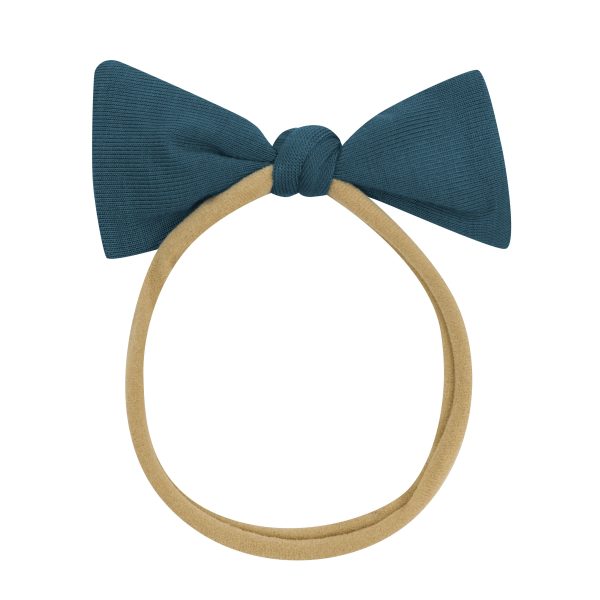 Tiny Nylon Bow in Atlantic