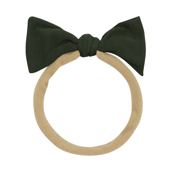 Tiny Nylon Bow in Fir