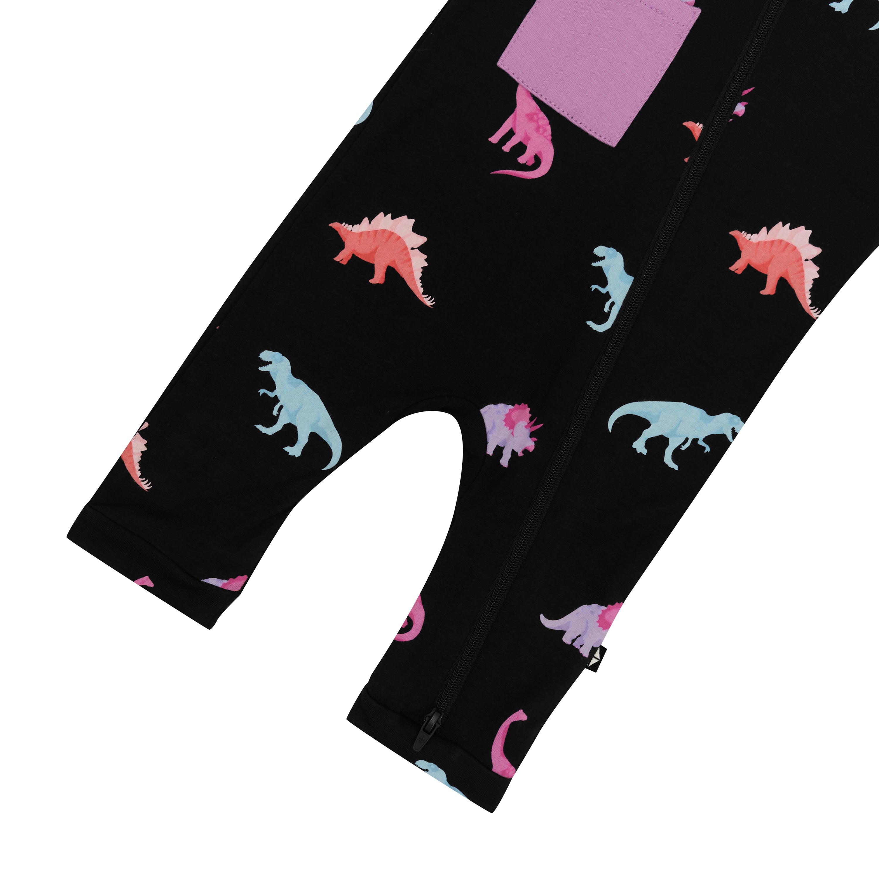 Zippered Sleeveless Romper in Midnight Roar - Image 2