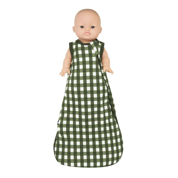 Baby Doll Sleep Bag in Gingham Fir