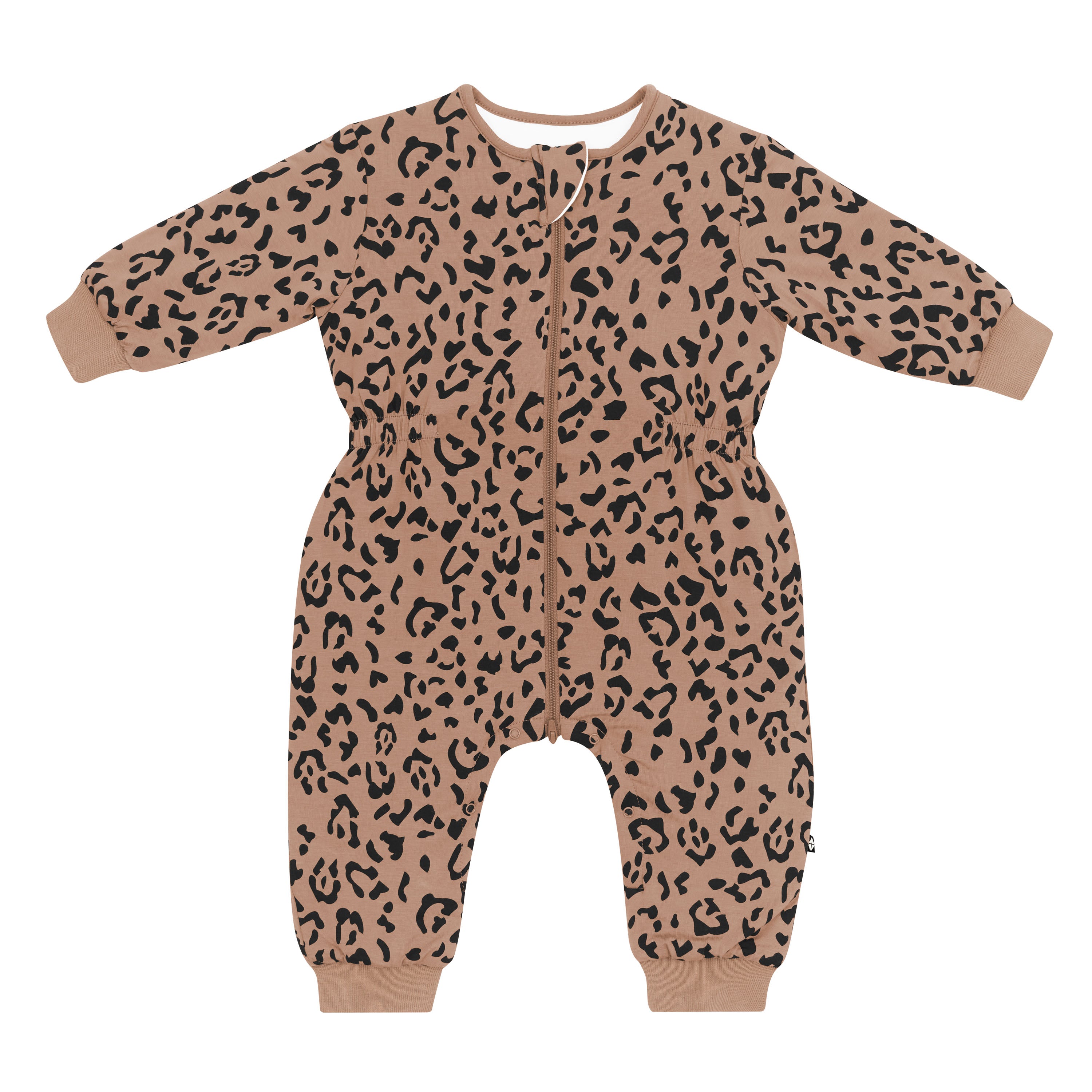 Cozy Playsuit in Latte Leopard - Image 2