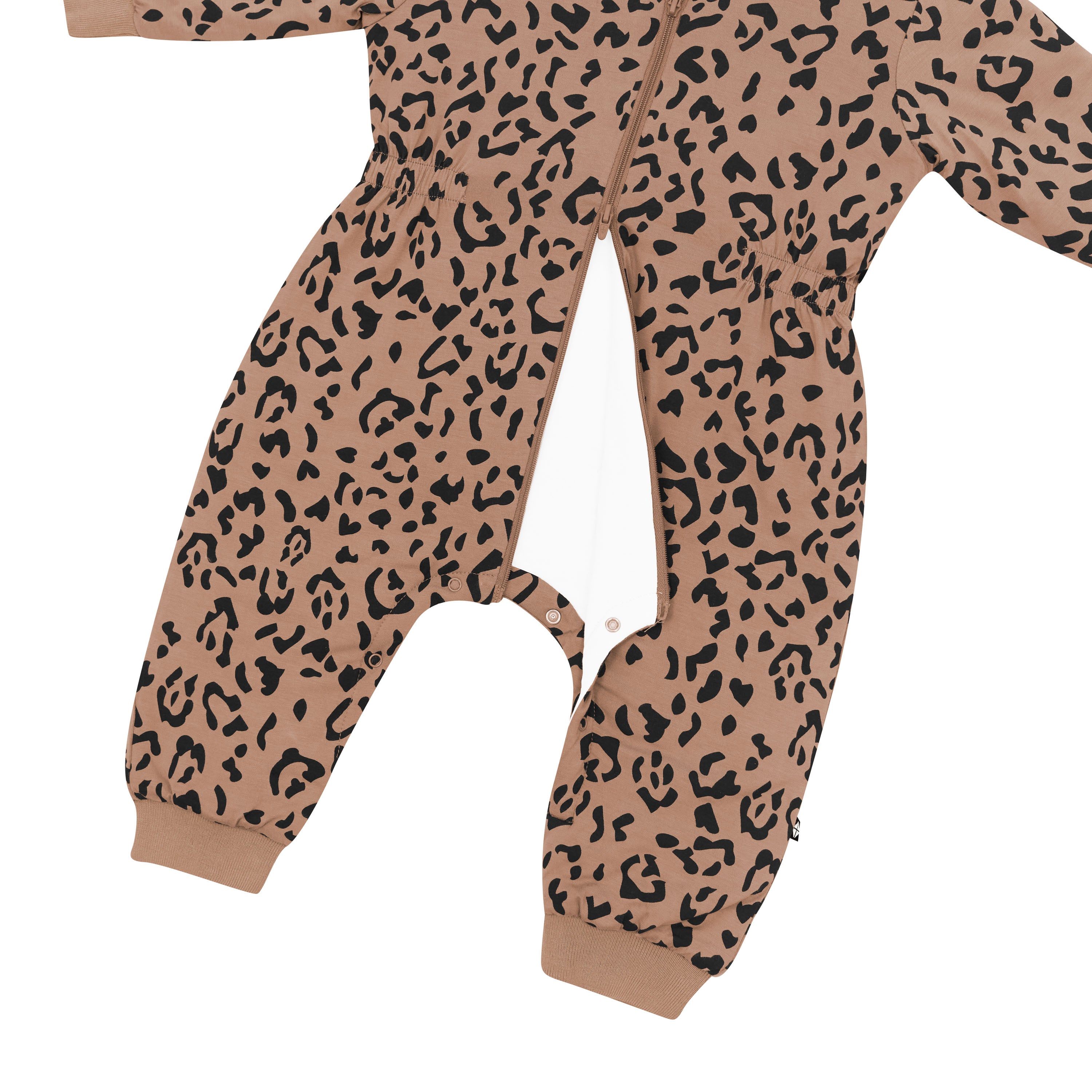 Cozy Playsuit in Latte Leopard - Image 5