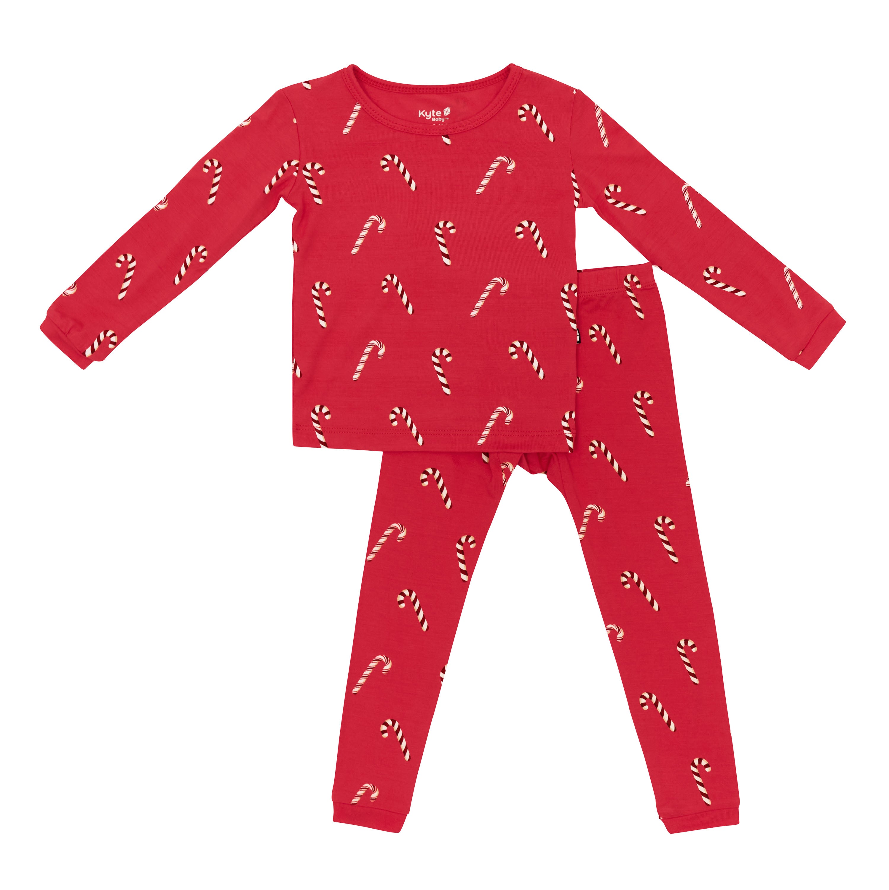 Long Sleeve Pajamas in Candy Cane - Image 2