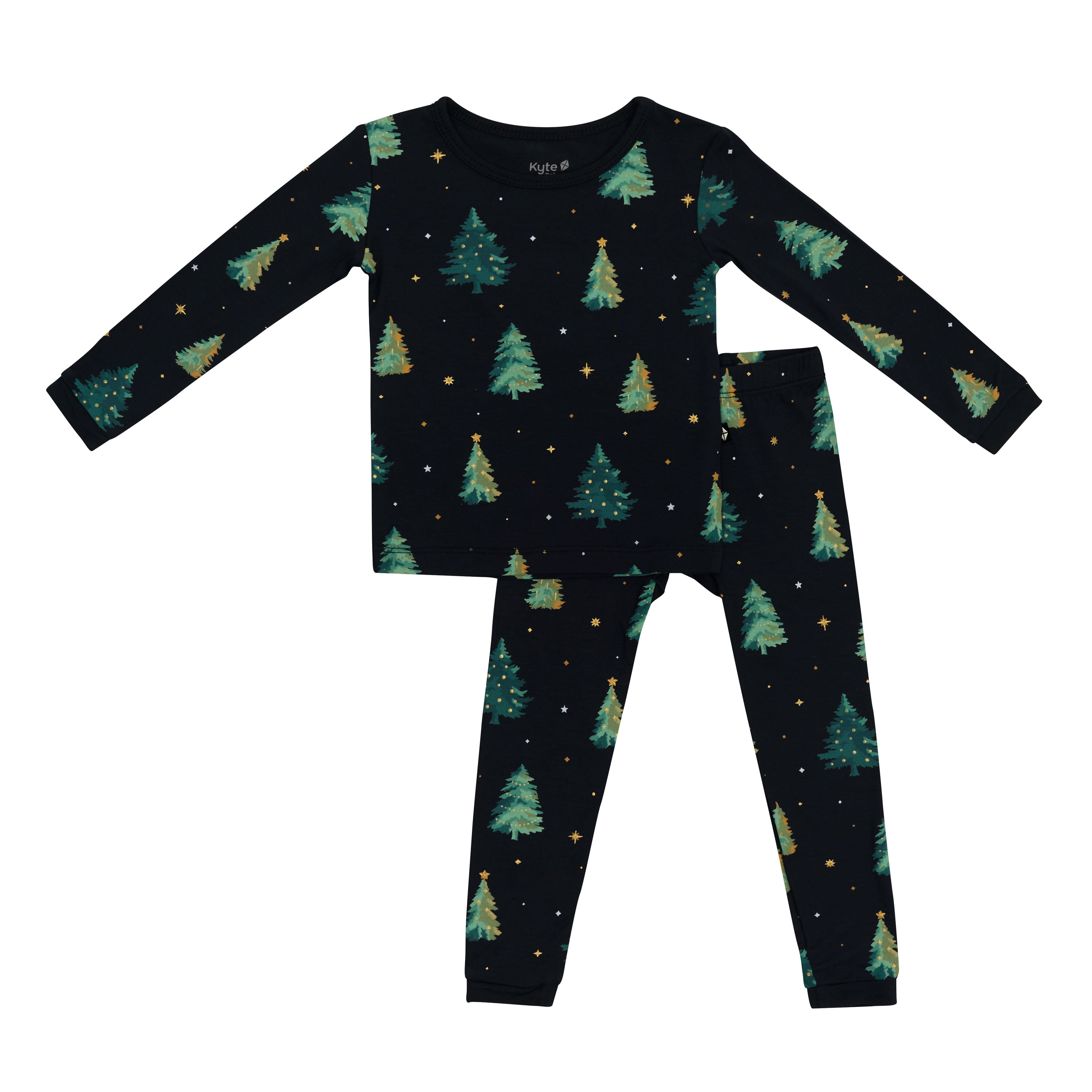 Long Sleeve Pajamas in Twinkle Tree - Image 2