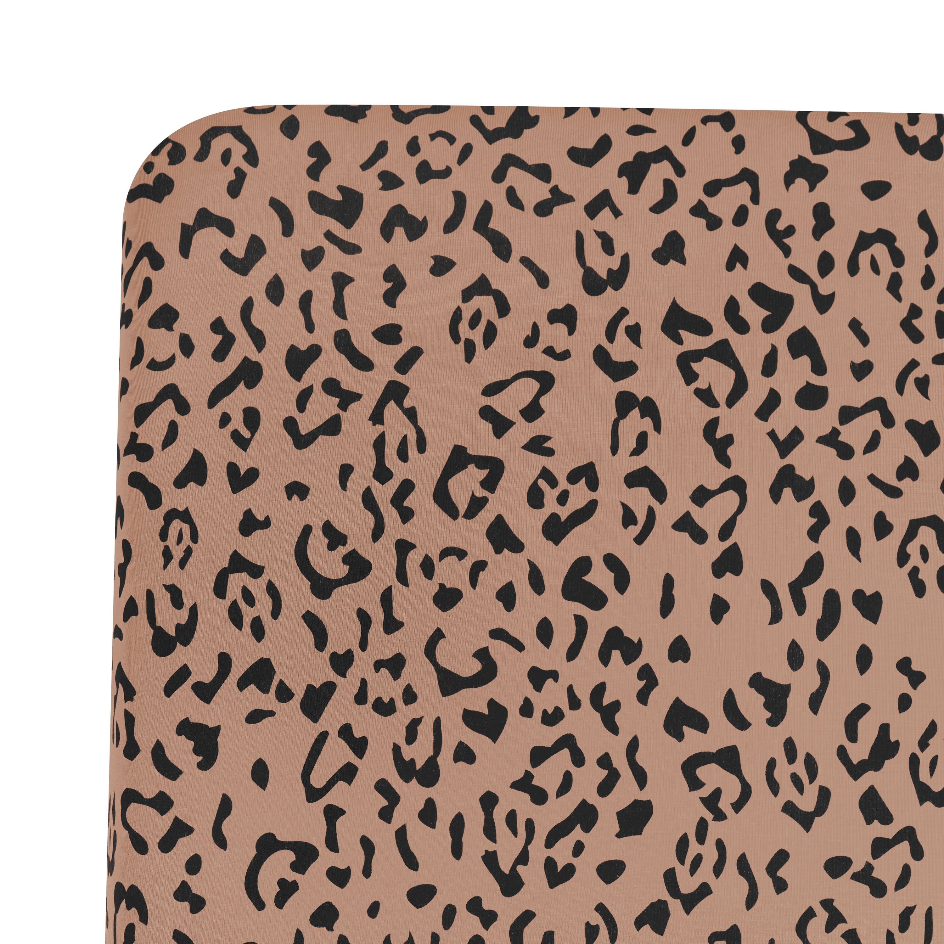 Crib Sheet in Latte Leopard - Image 3