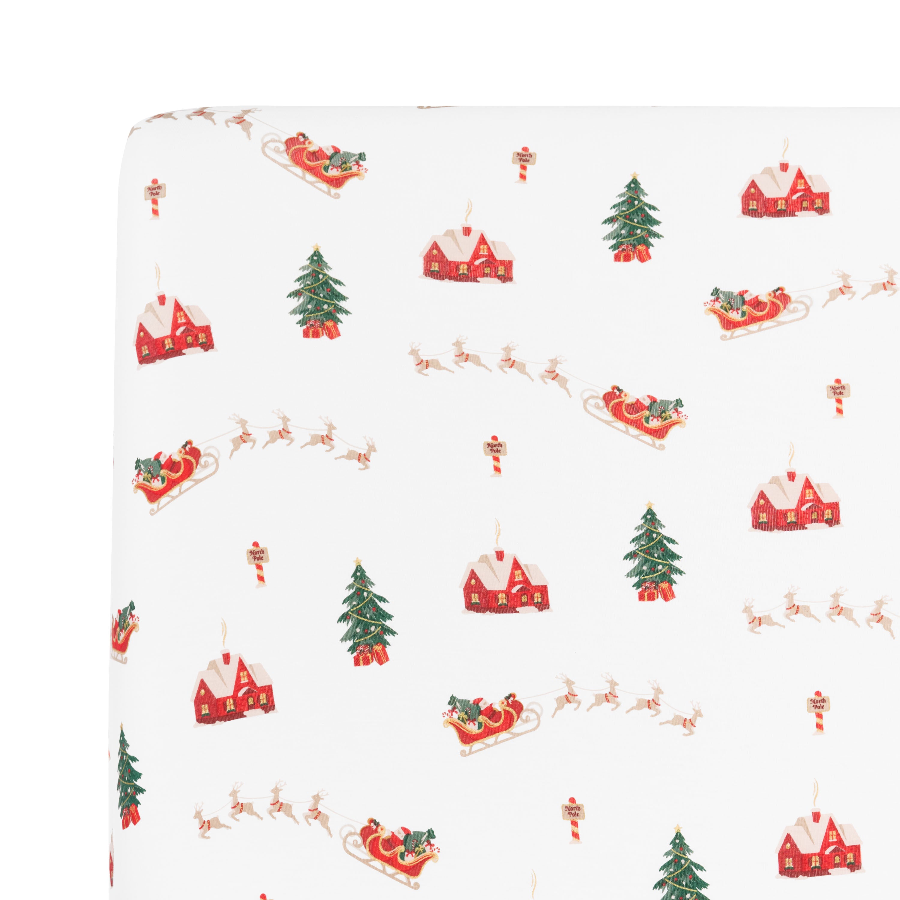 Crib Sheet in Santa Sleigh - Image 2