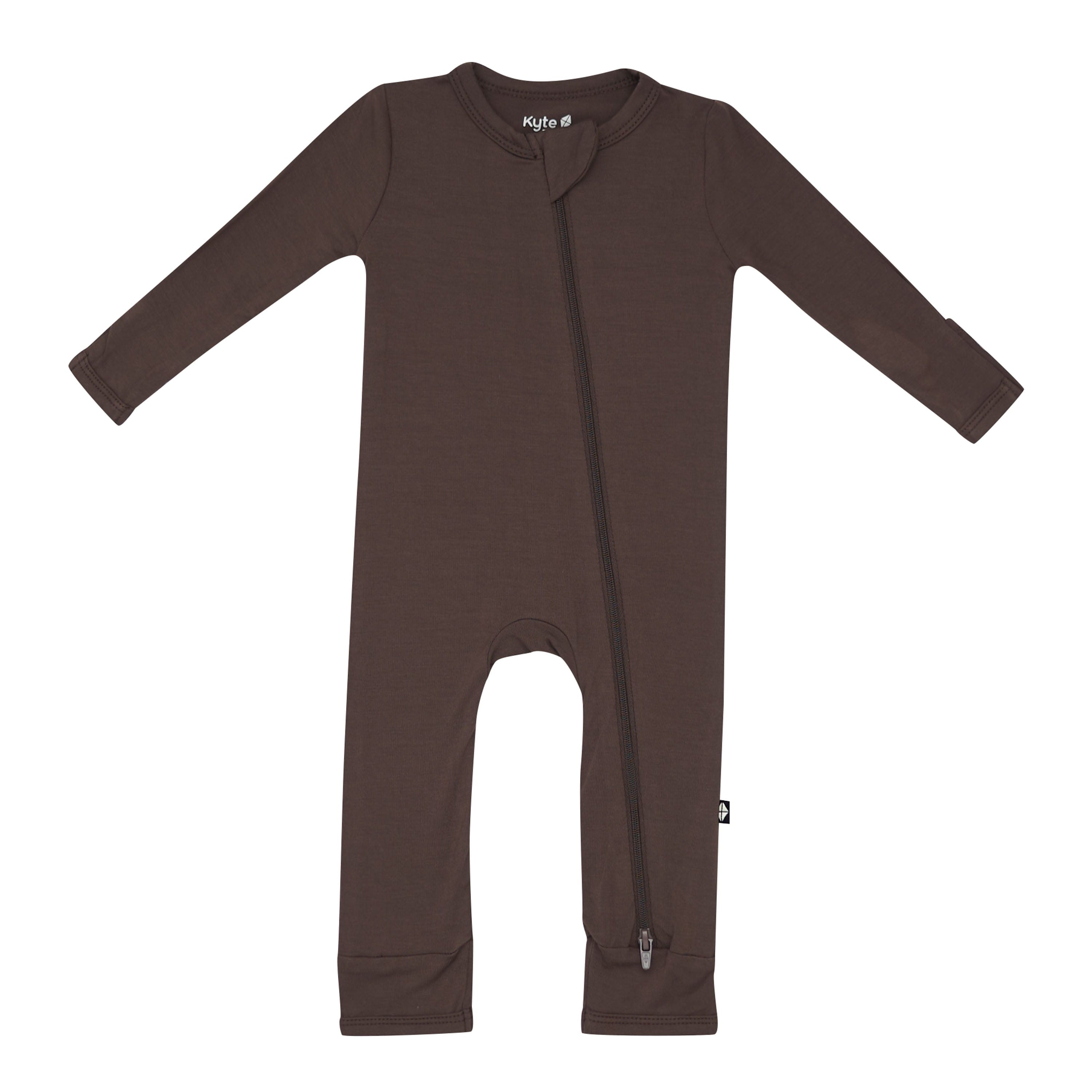 Zippered Romper in Espresso - Image 2