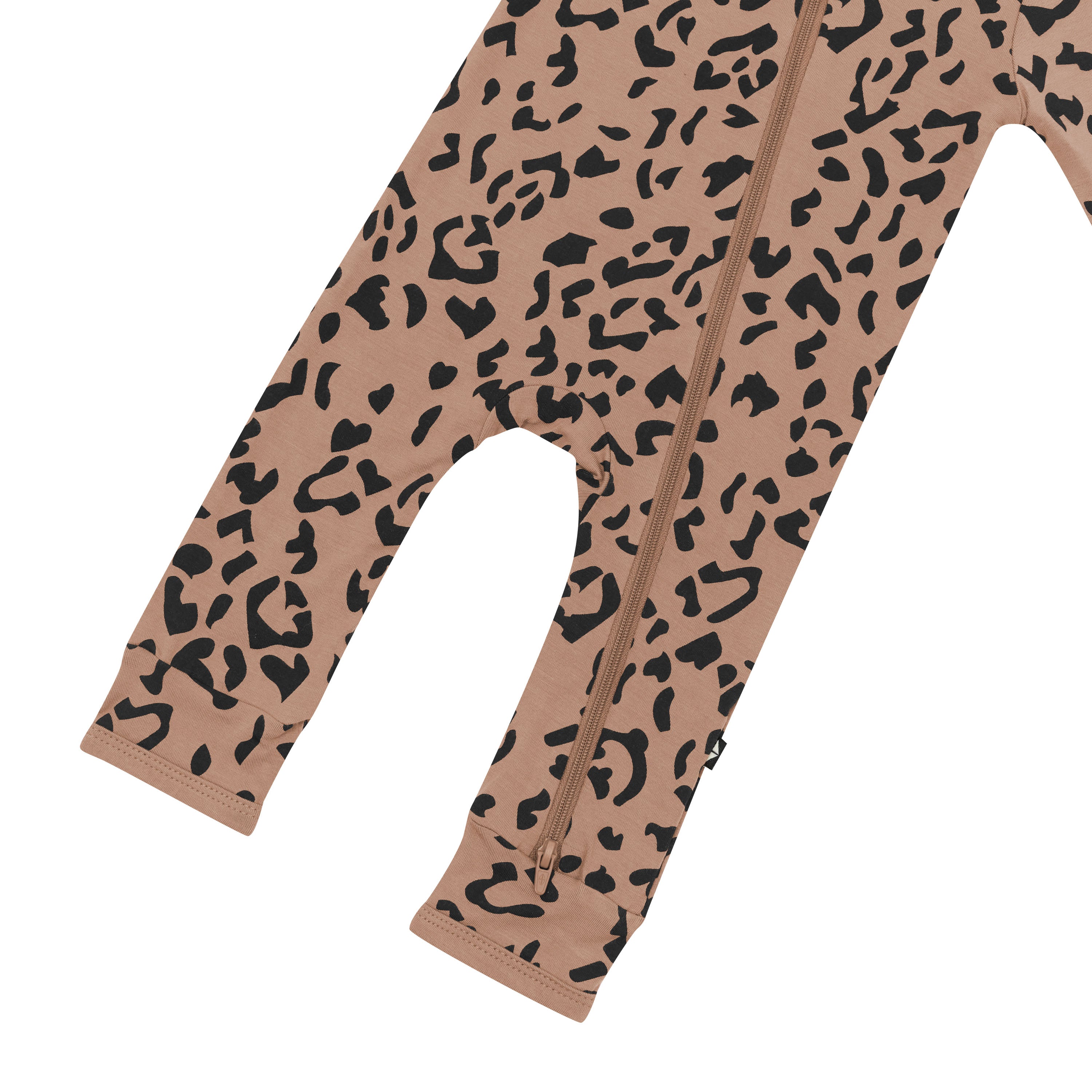 Zippered Romper in Latte Leopard - Image 5