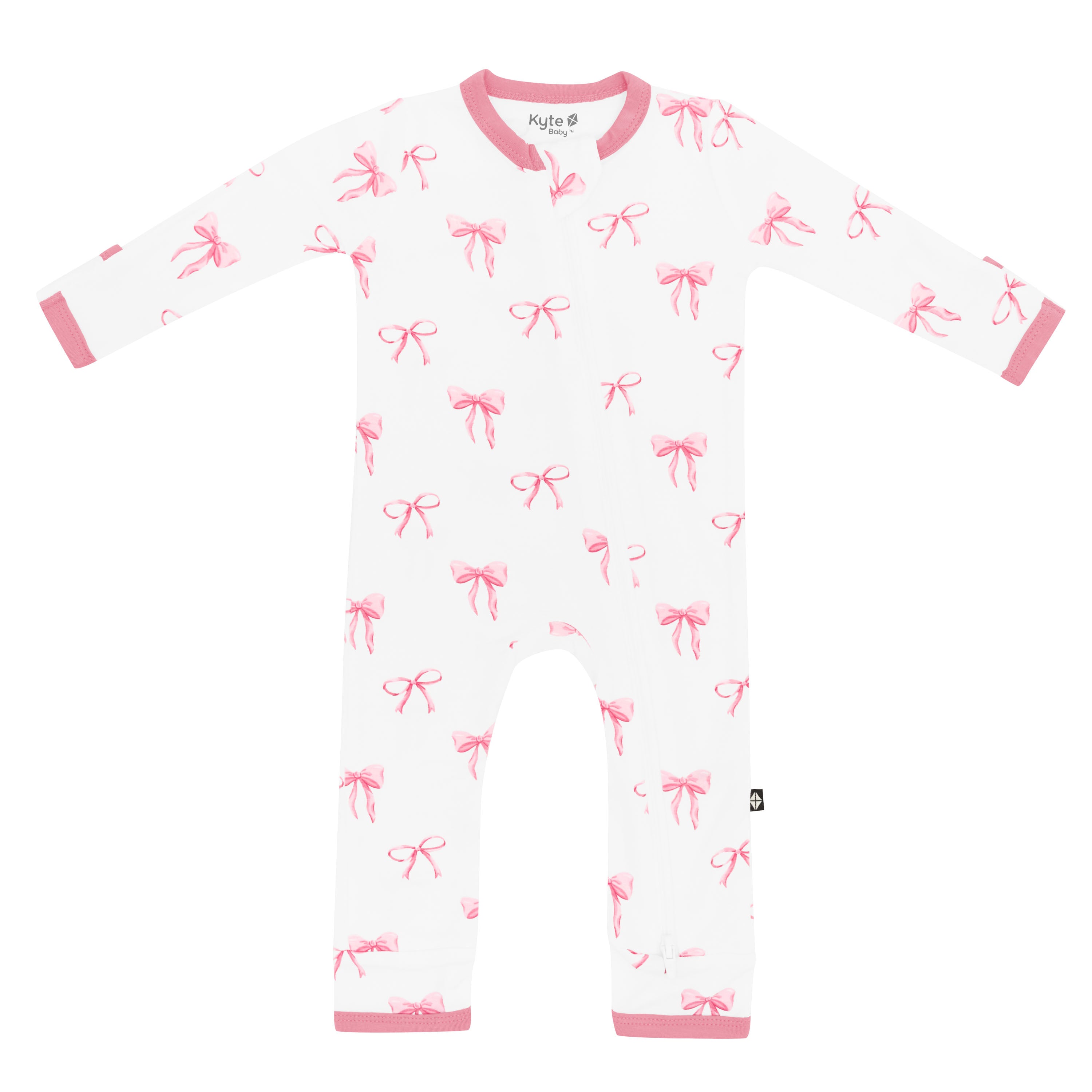 Zippered Romper in Bow - Image 2