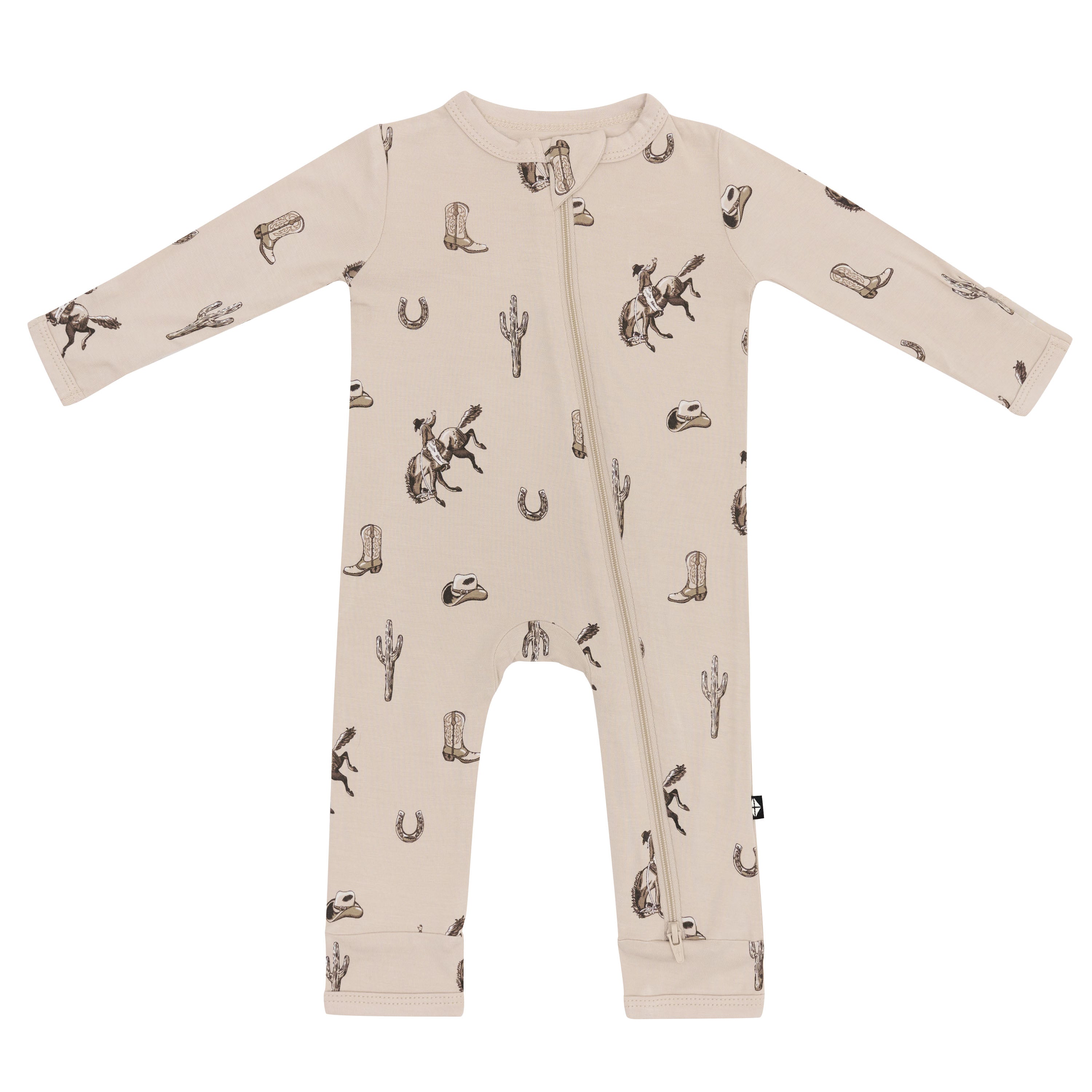 Zippered Romper in Classic Cowboy - Image 2
