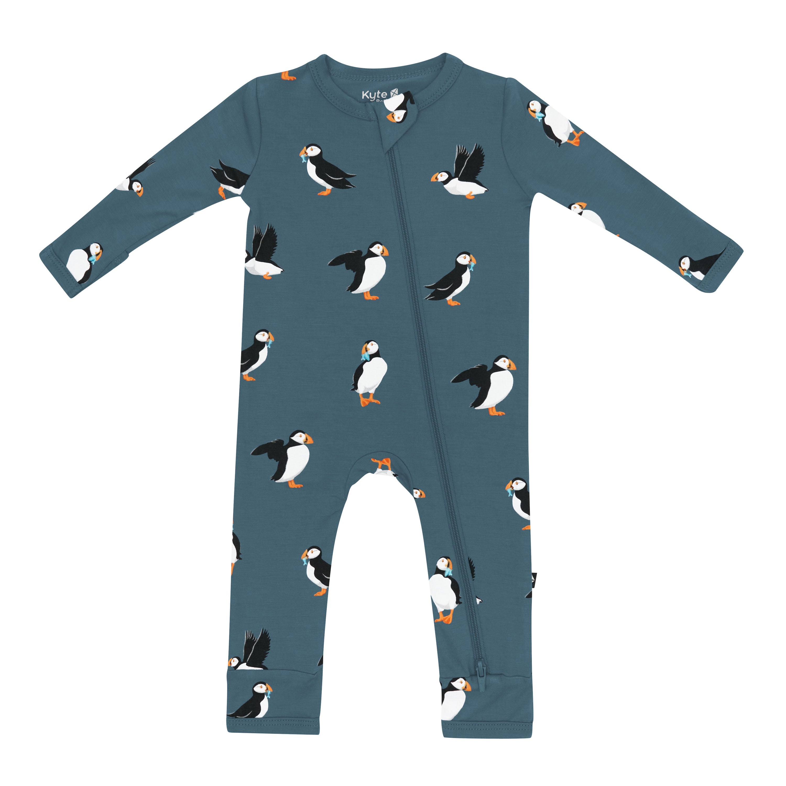 Zippered Romper in Puffin - Image 2