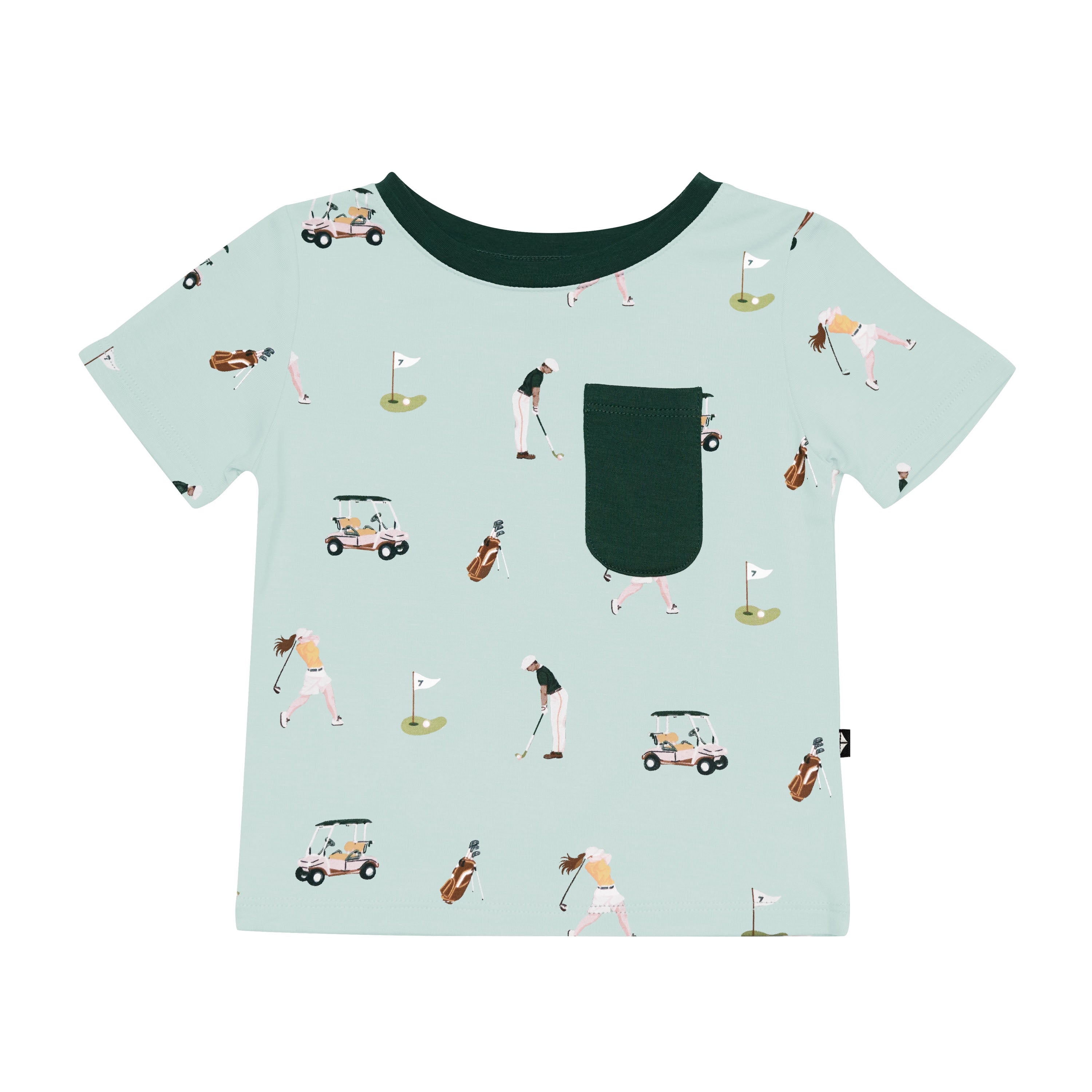 Toddler Crew Neck Tee in Golf - Image 2
