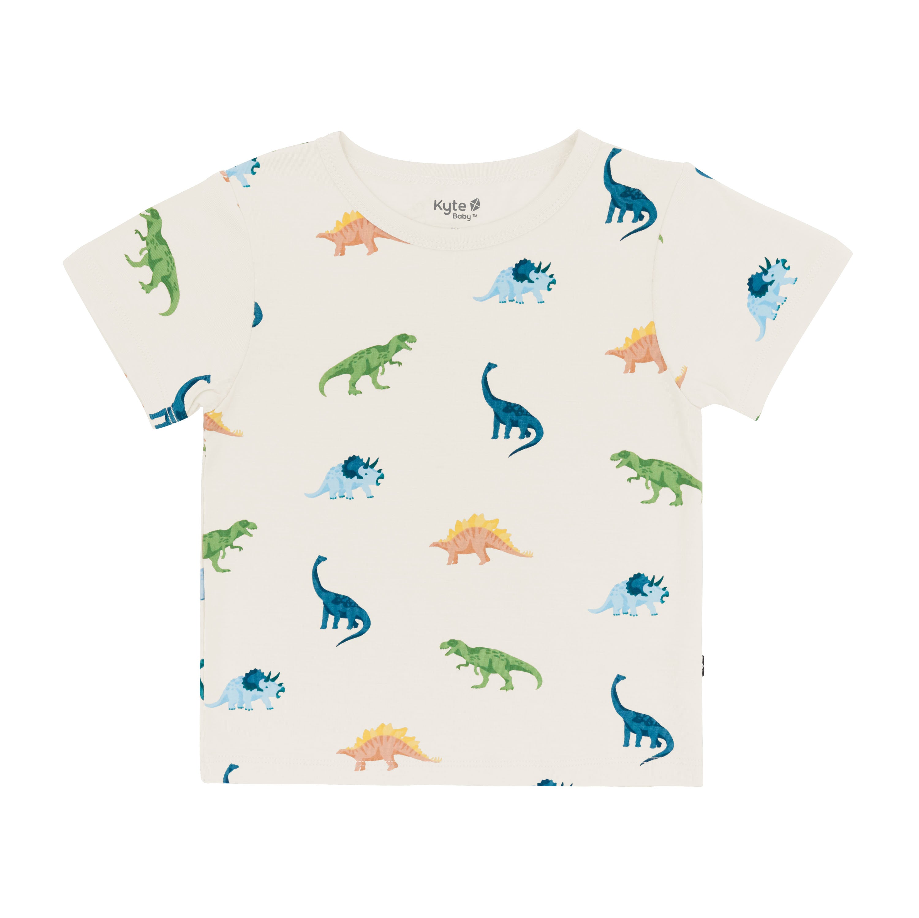 Toddler Basic Tee in Ecru Roar - Image 2