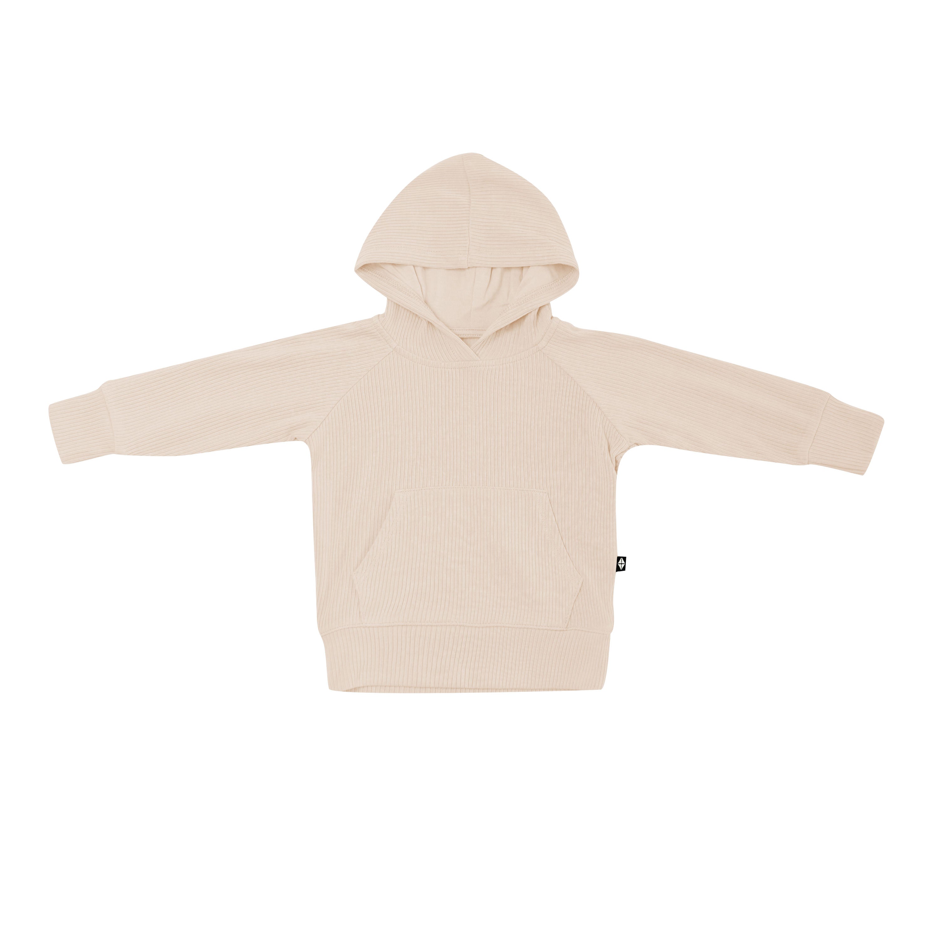 Ribbed Hoodie in Bisque - Image 2