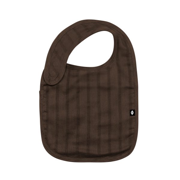 Bamboo Muslin Bib in Espresso
