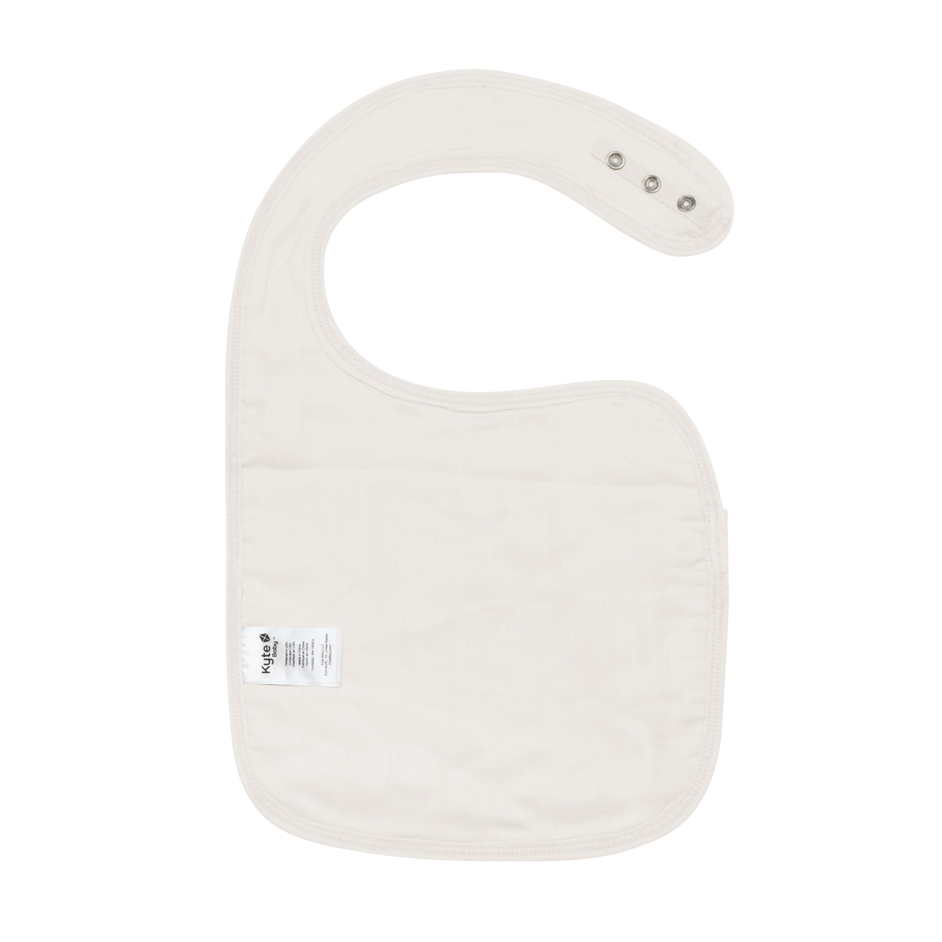 Bamboo Muslin Bib in Oat - Image 2