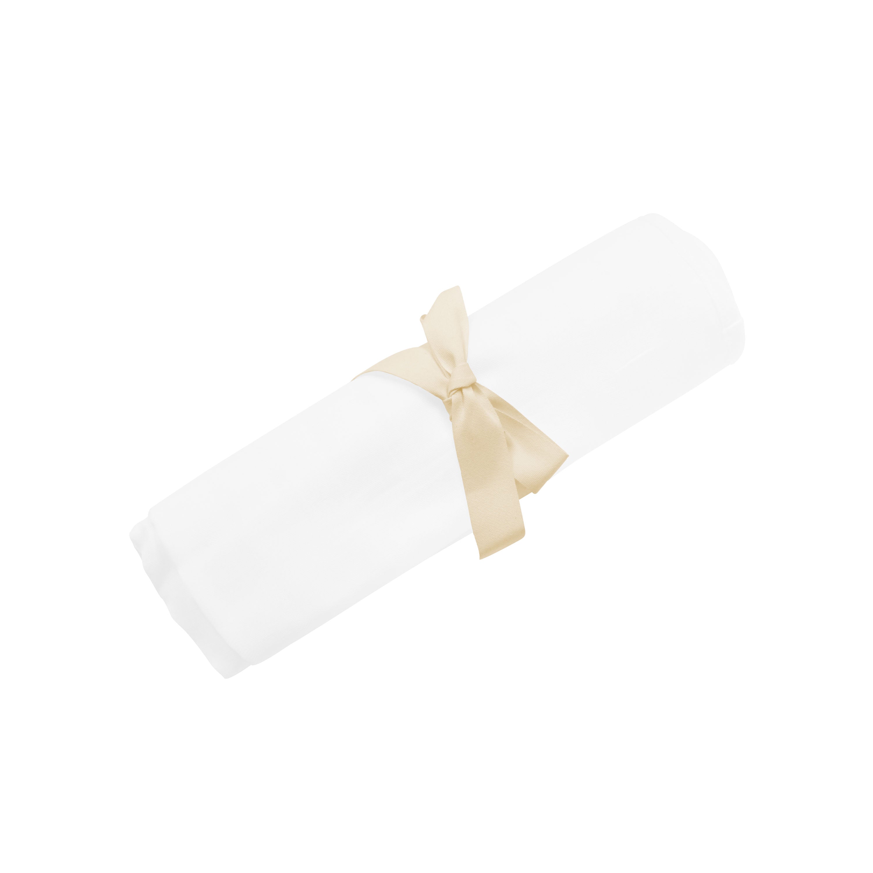 Bamboo Muslin Swaddle Blanket in Cloud - Image 3