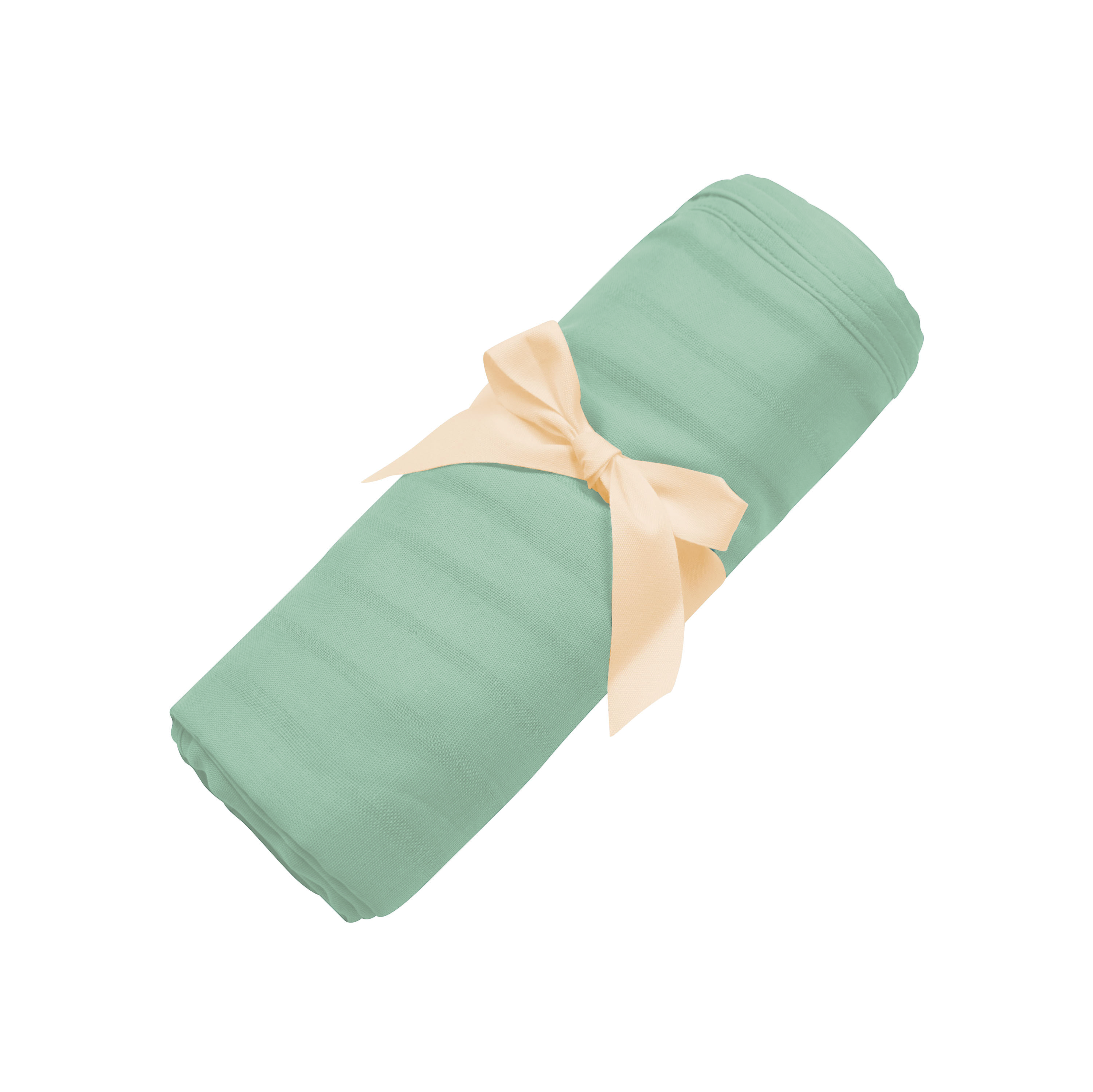 Bamboo Muslin Swaddle Blanket in Matcha - Image 3