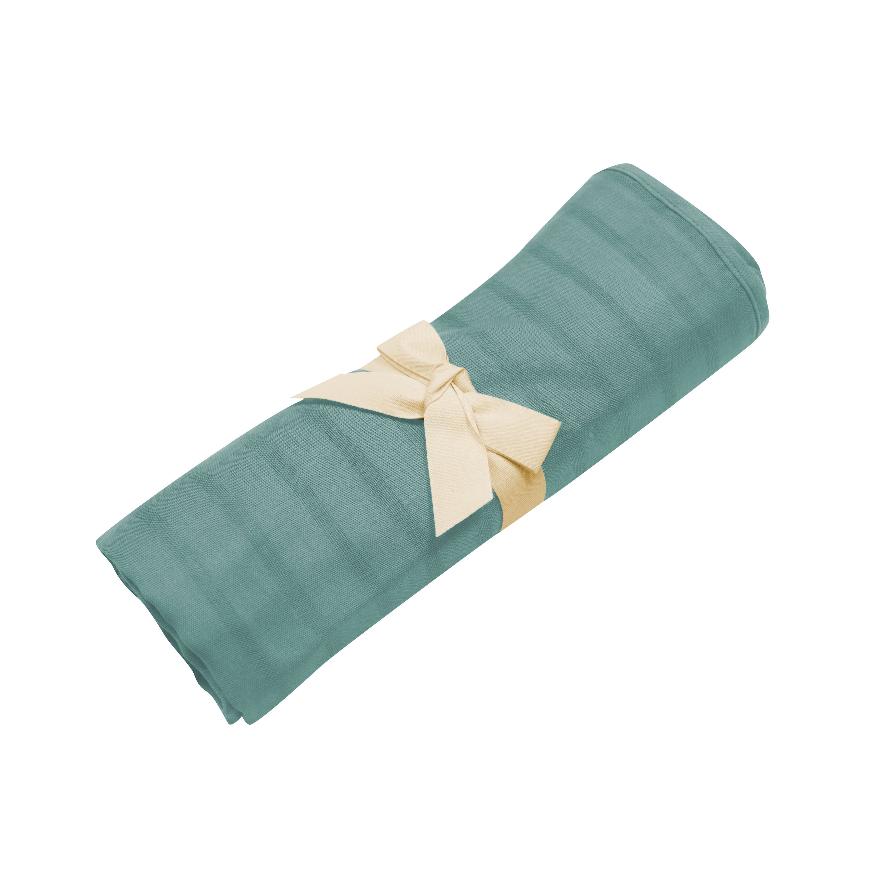 Bamboo Muslin Swaddle Blanket in Pine - Image 2