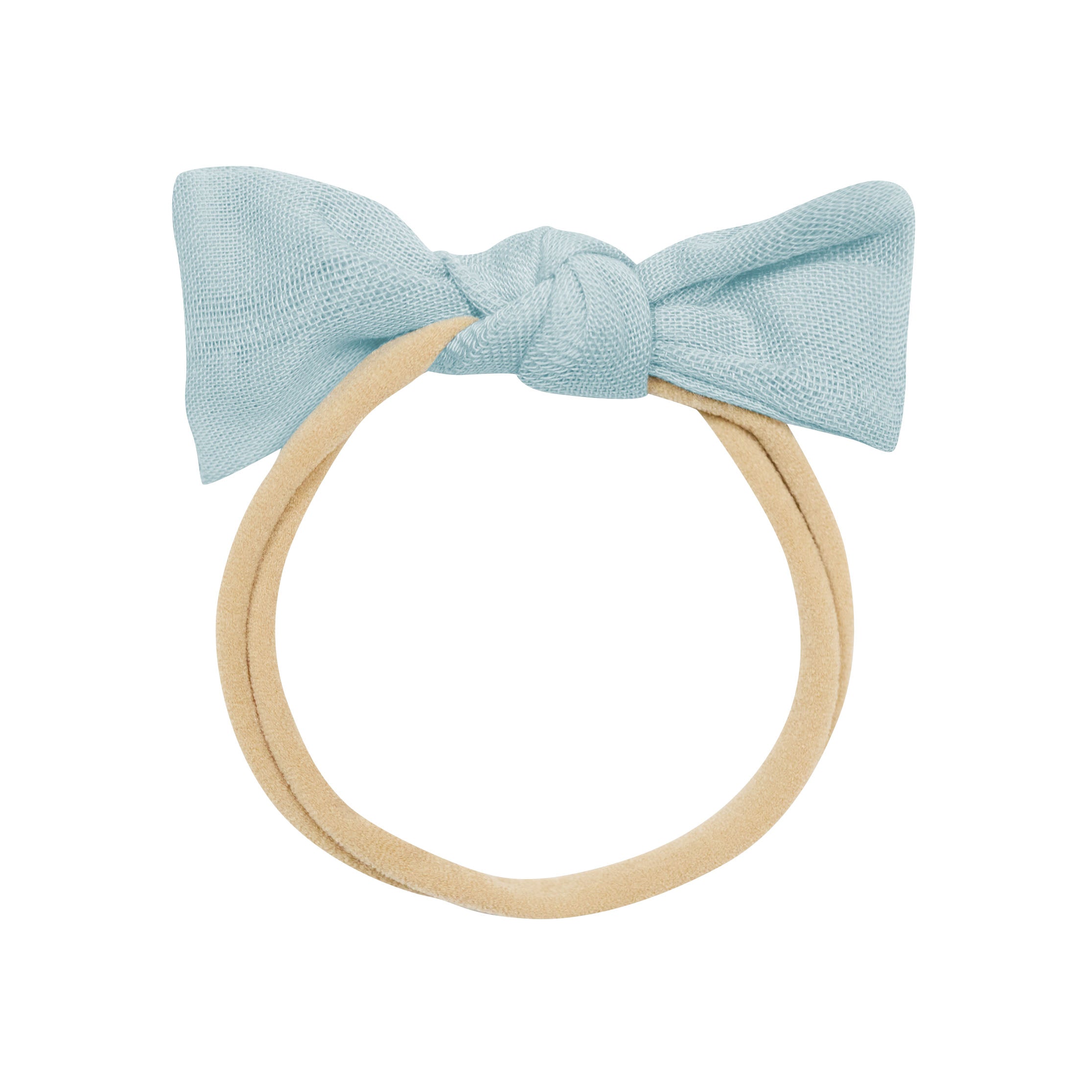 Bamboo Muslin Tiny Bow in Mist - Image 2