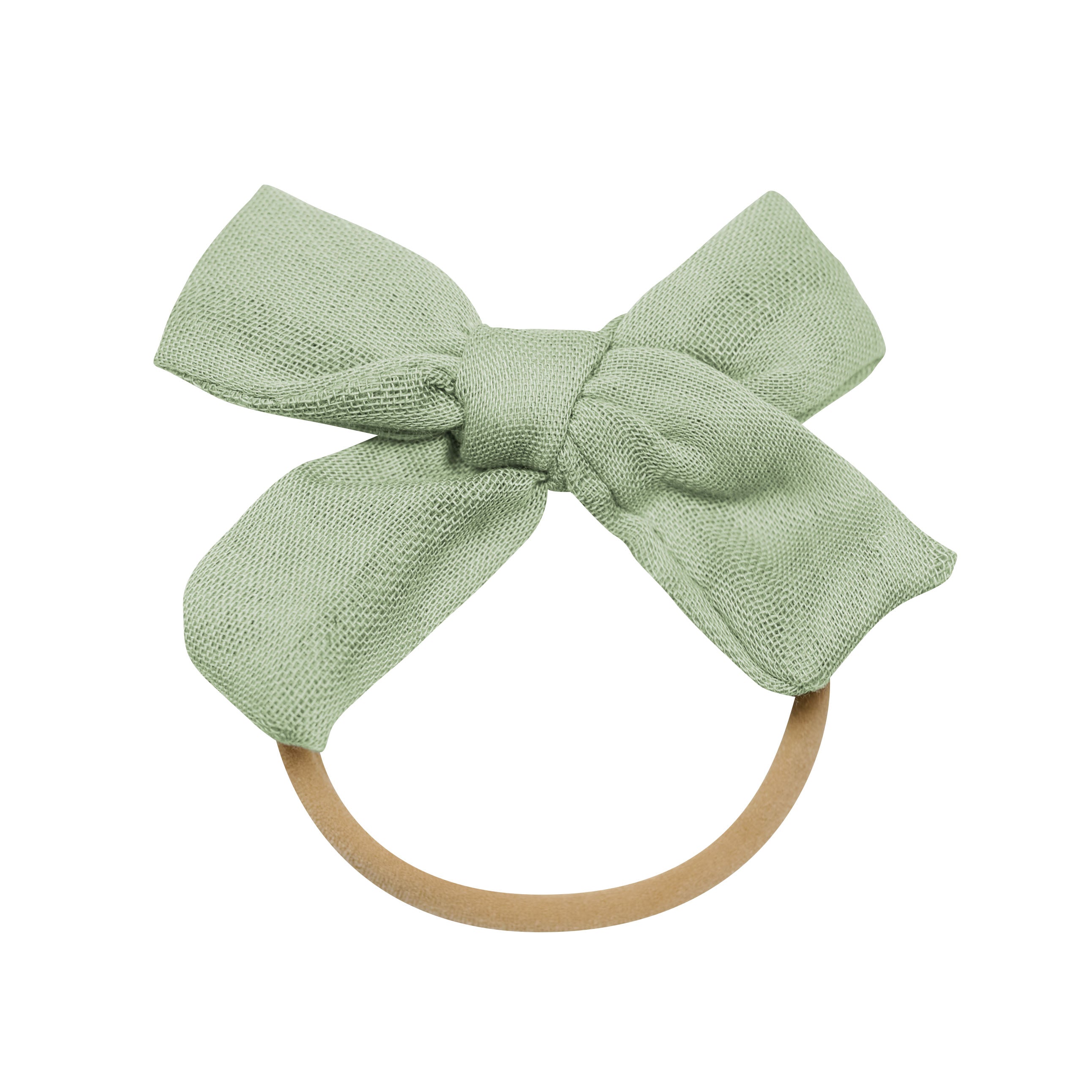 Bamboo Muslin Medium Bow in Jojoba - Image 2