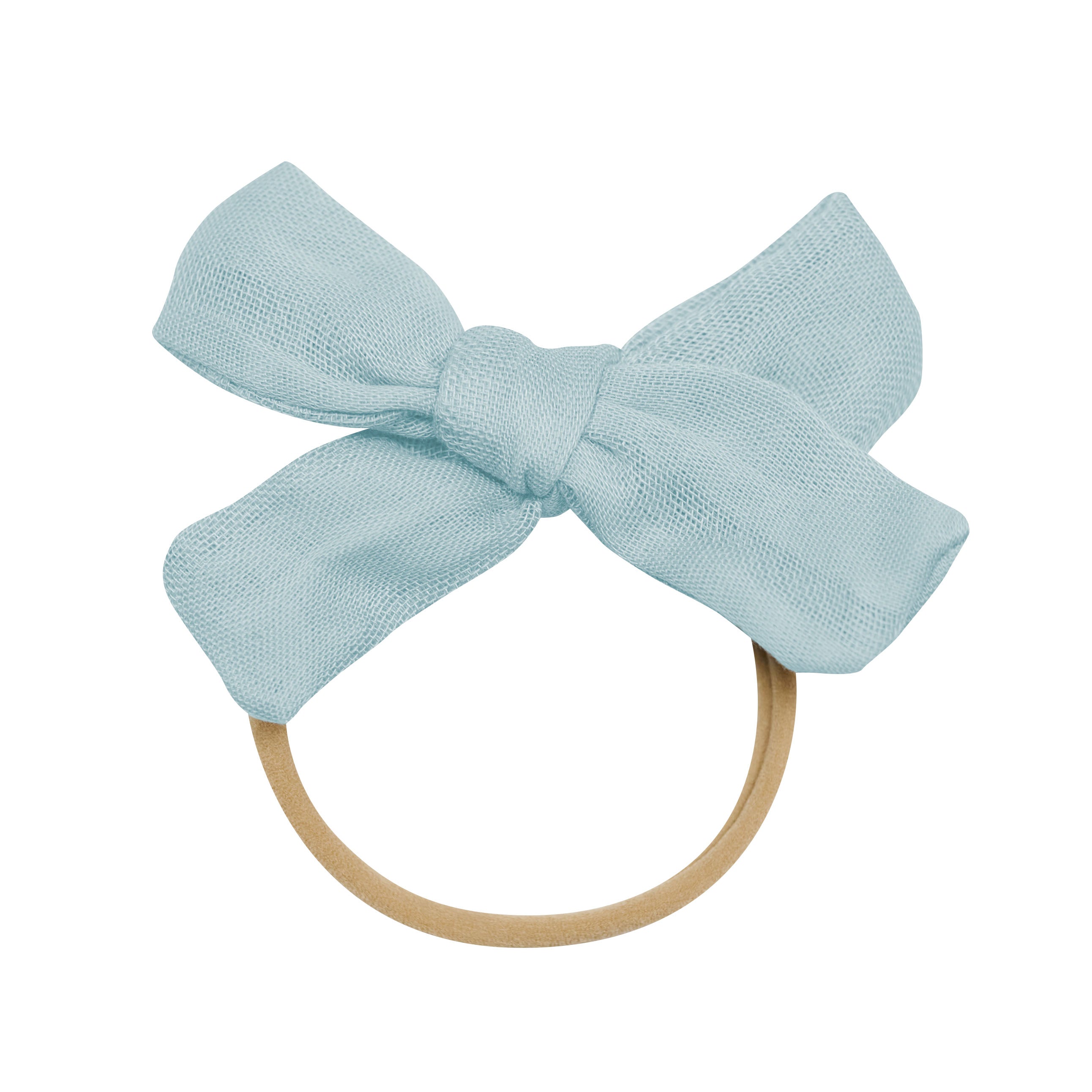 Bamboo Muslin Medium Bow in Mist - Image 2