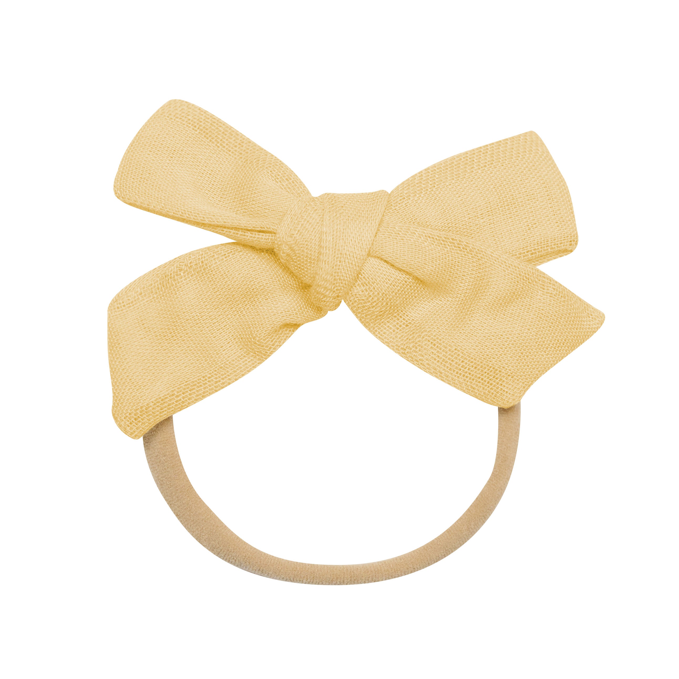 Bamboo Muslin Medium Bow in Sandcastle - Image 2