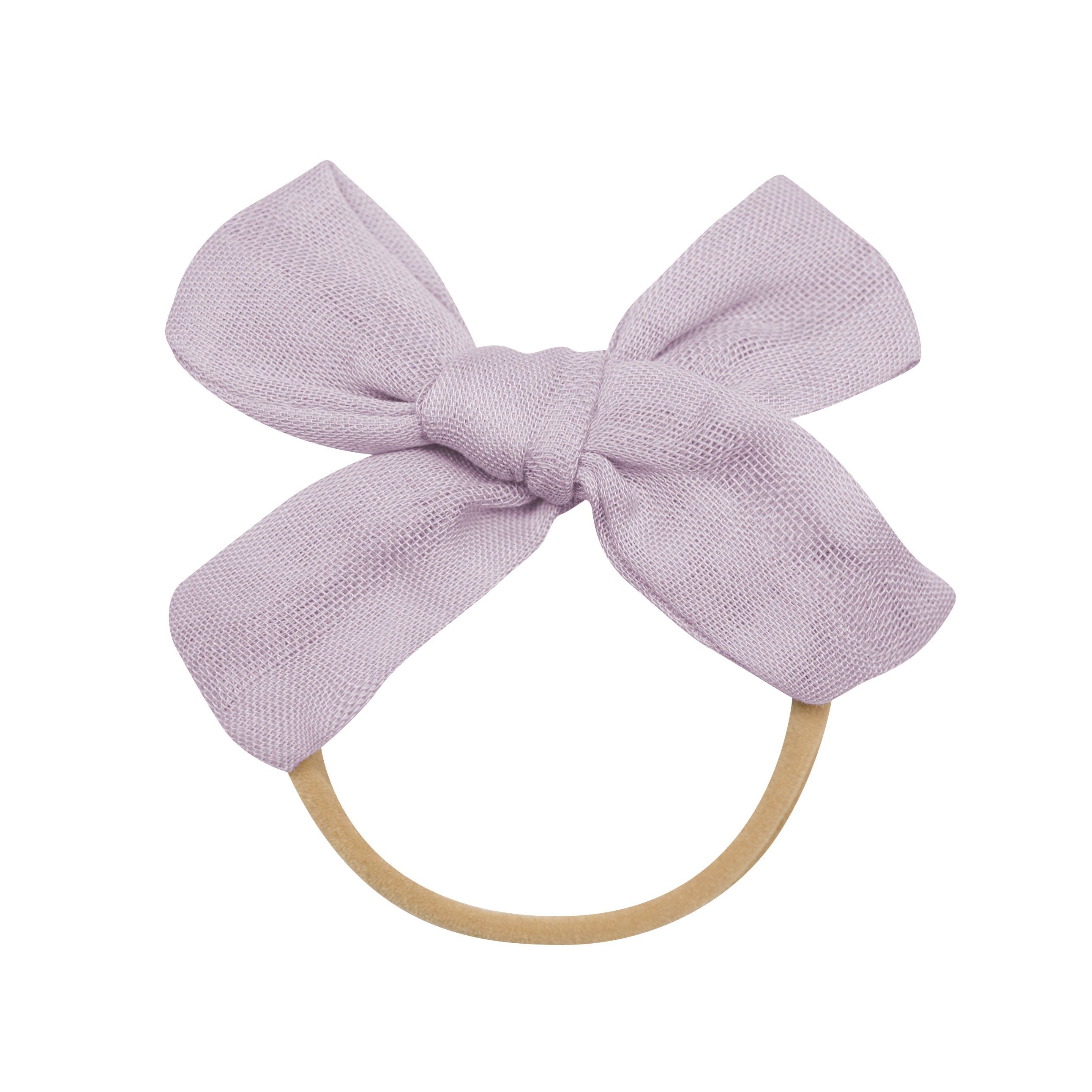 Bamboo Muslin Medium Bow in Wisteria - Image 2