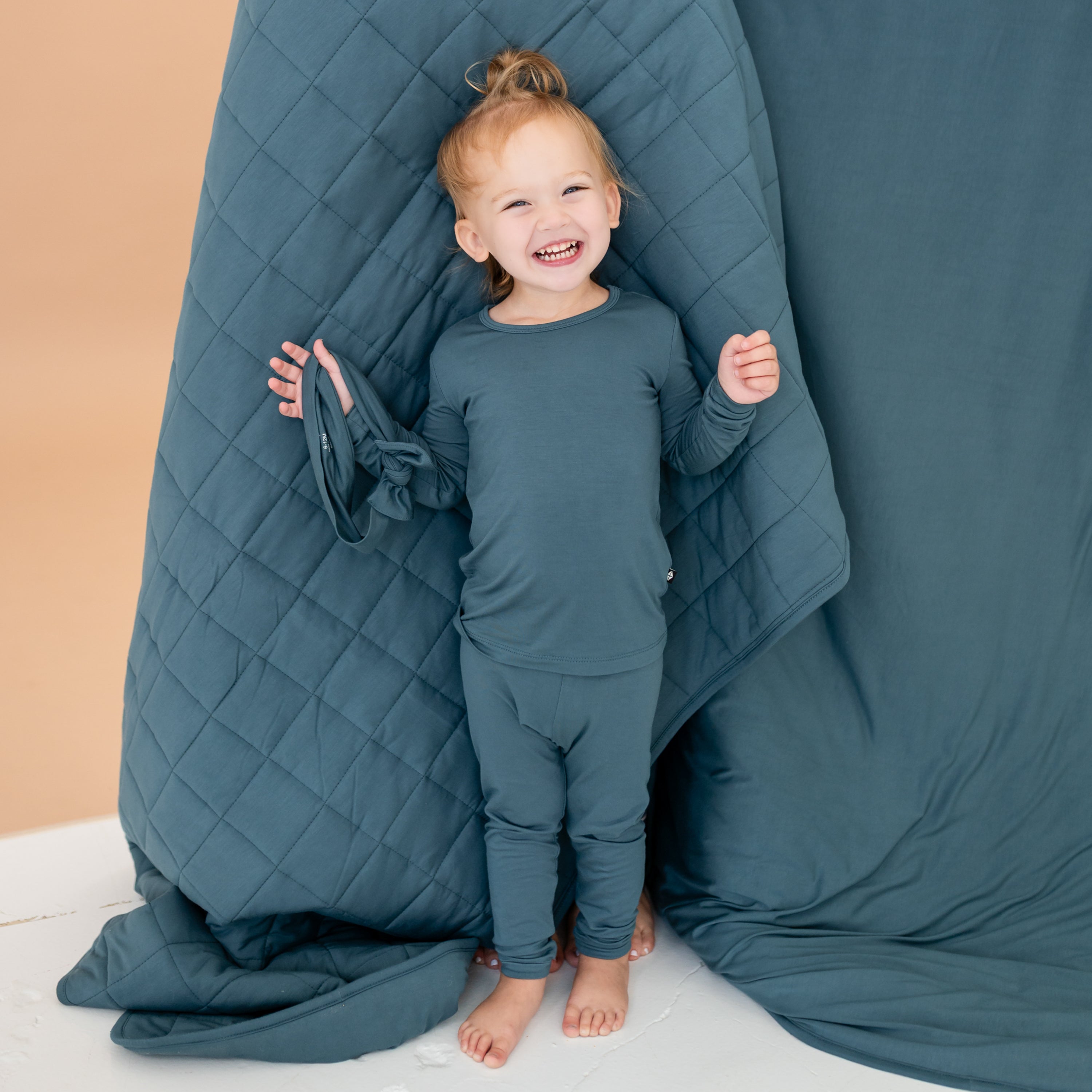 Long Sleeve Pajamas in Atlantic - Image 4