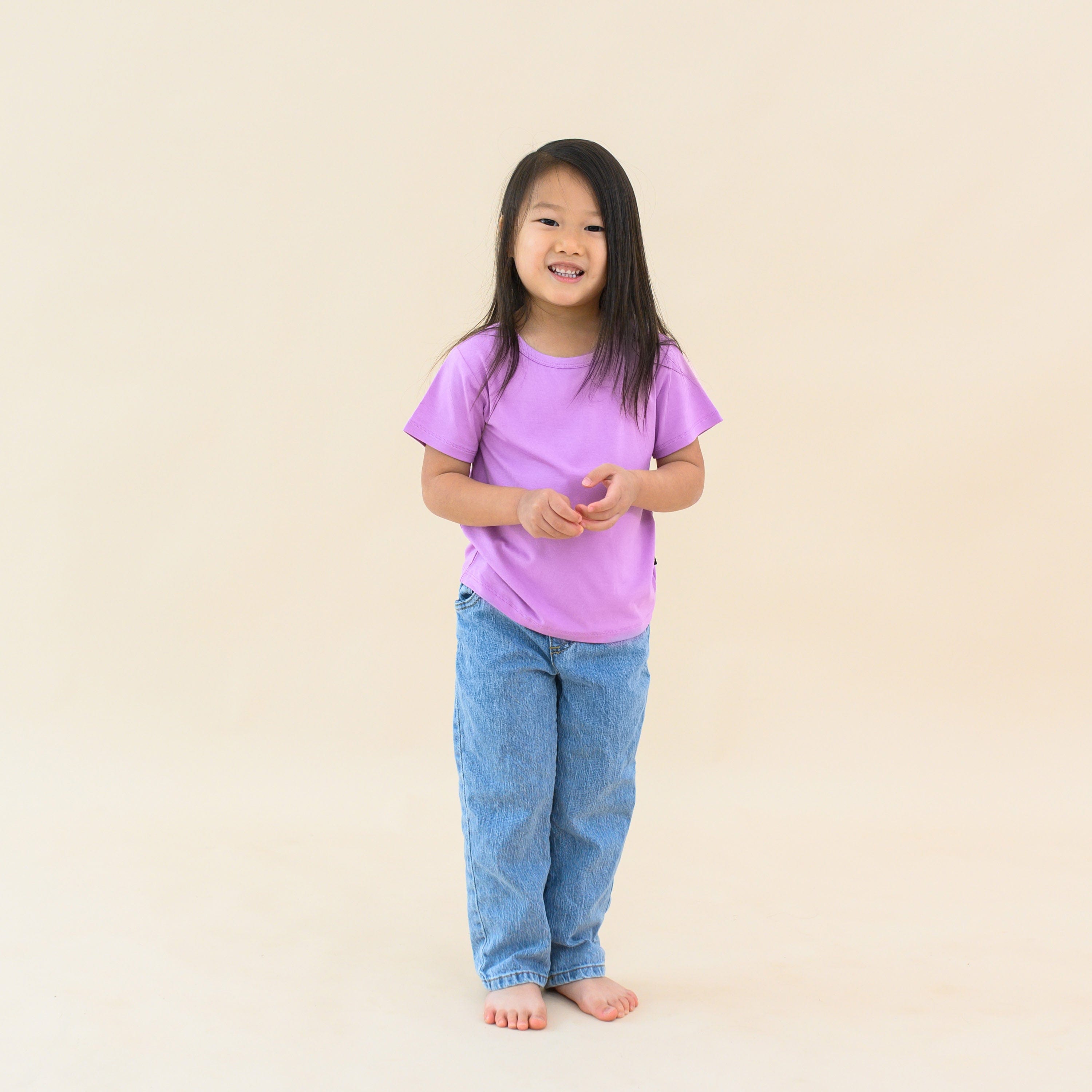Toddler Basic Tee in Poi - Image 3