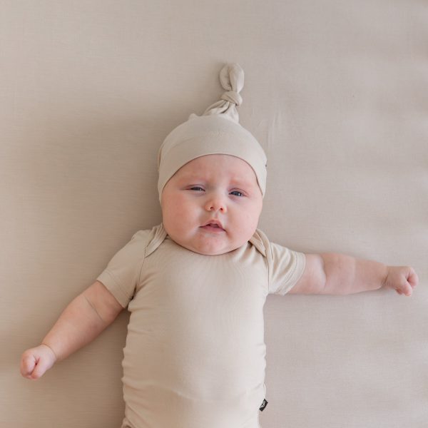Knotted Cap in Bisque