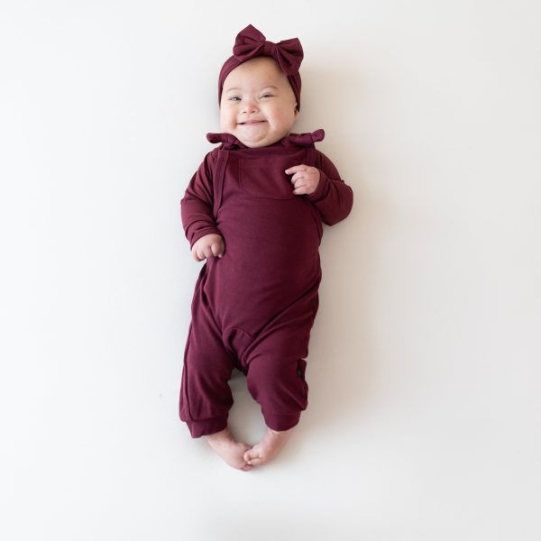 Bamboo Jersey Overall in Burgundy
