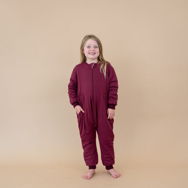 Cozy Playsuit in Burgundy