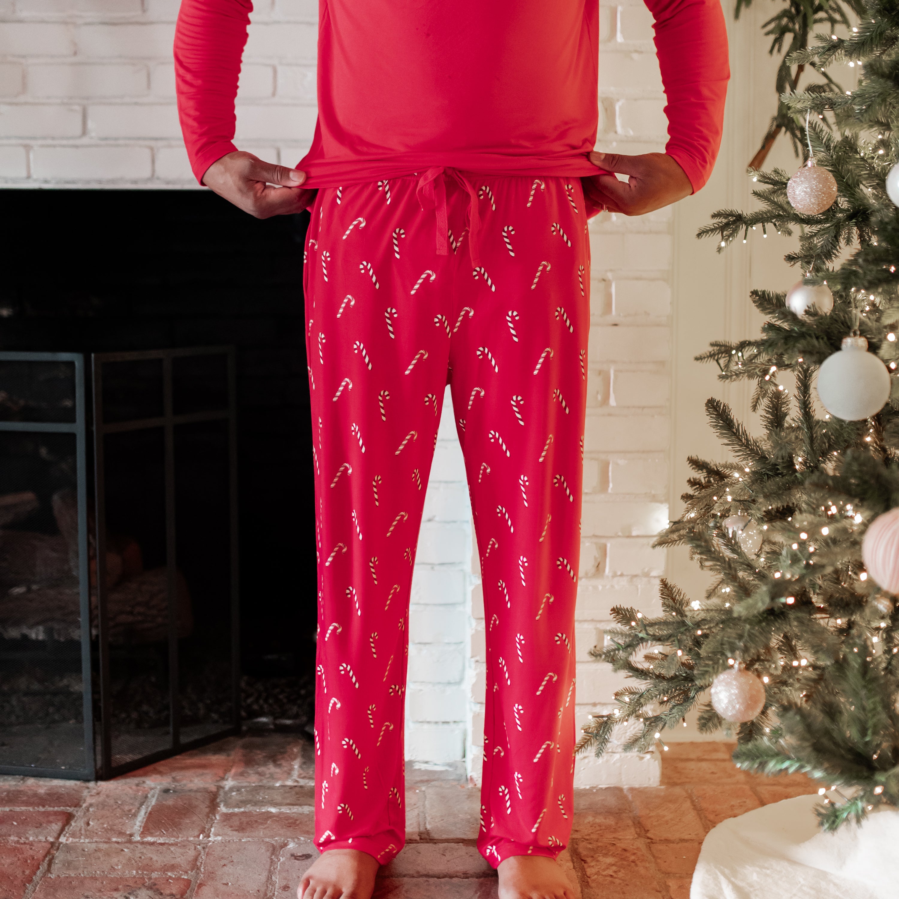 Men's Lounge Pants in Candy Cane