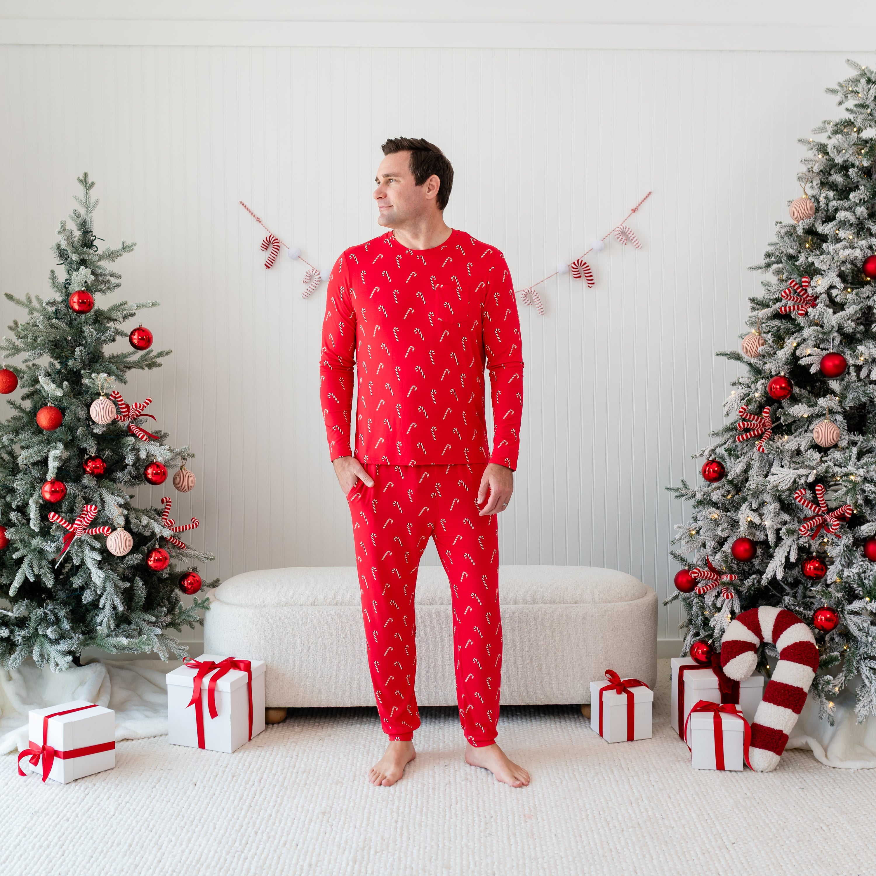 Men's Jogger Set in Candy Cane - Image 4