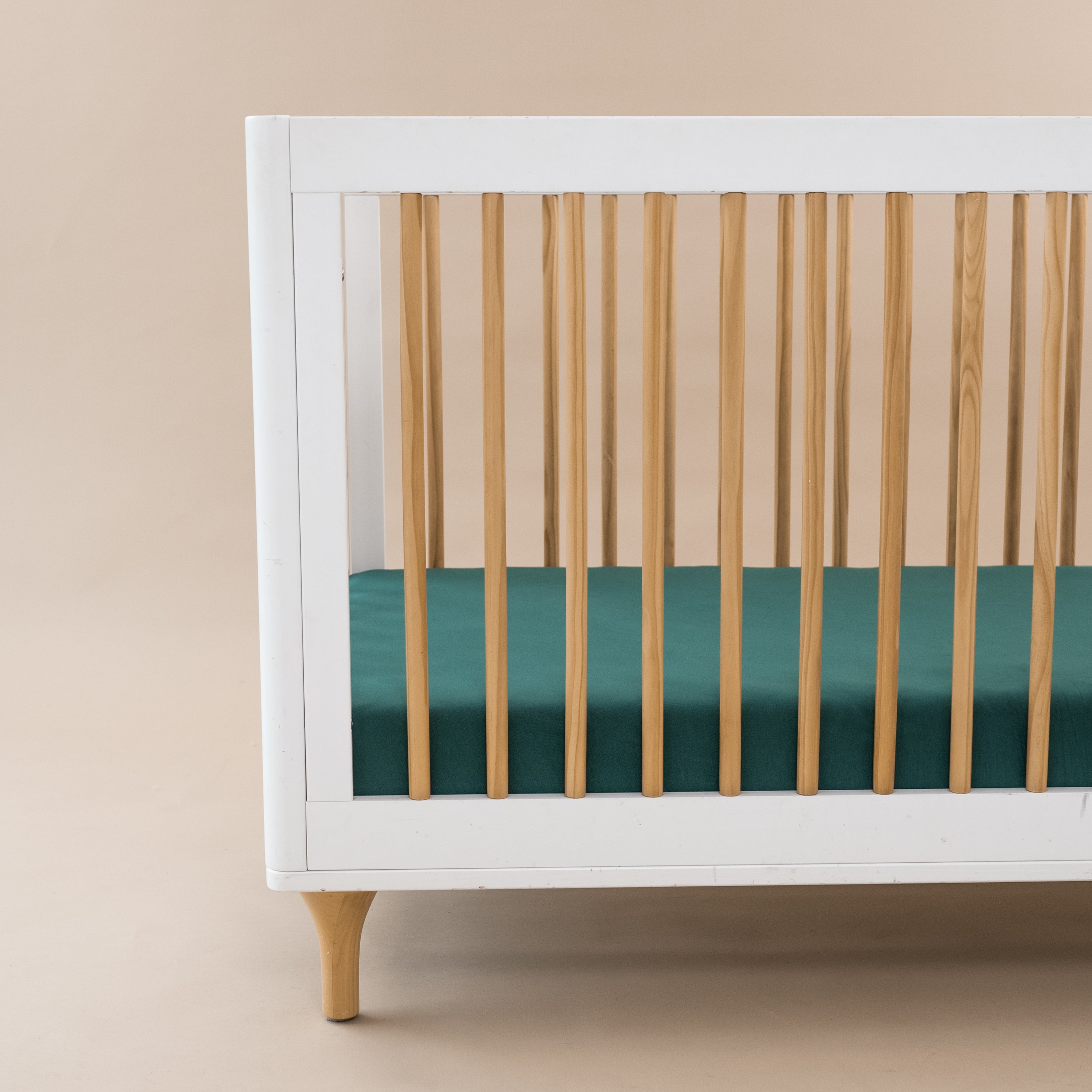 Crib Sheet in Emerald - Image 2