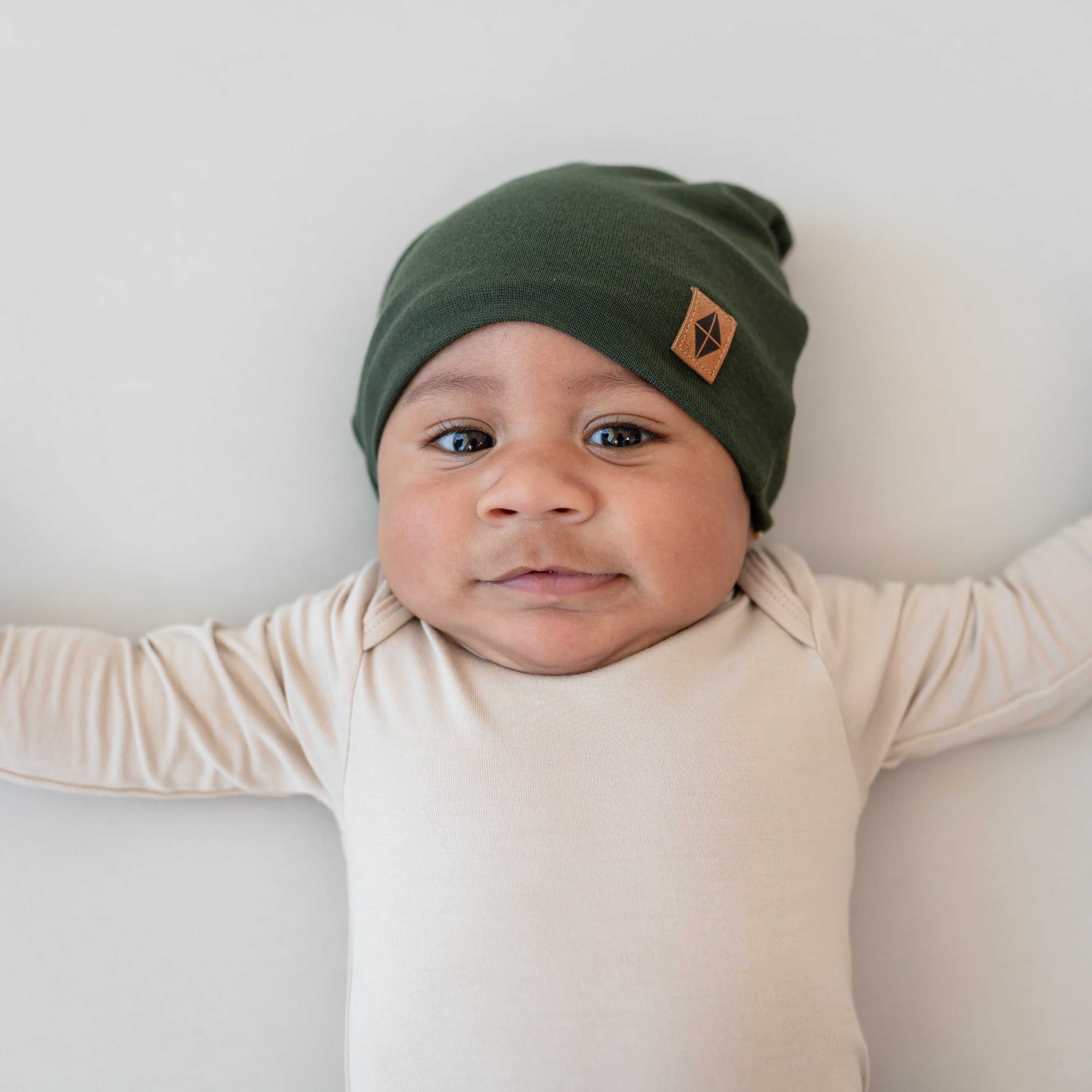 Bamboo Jersey Beanie in Fir