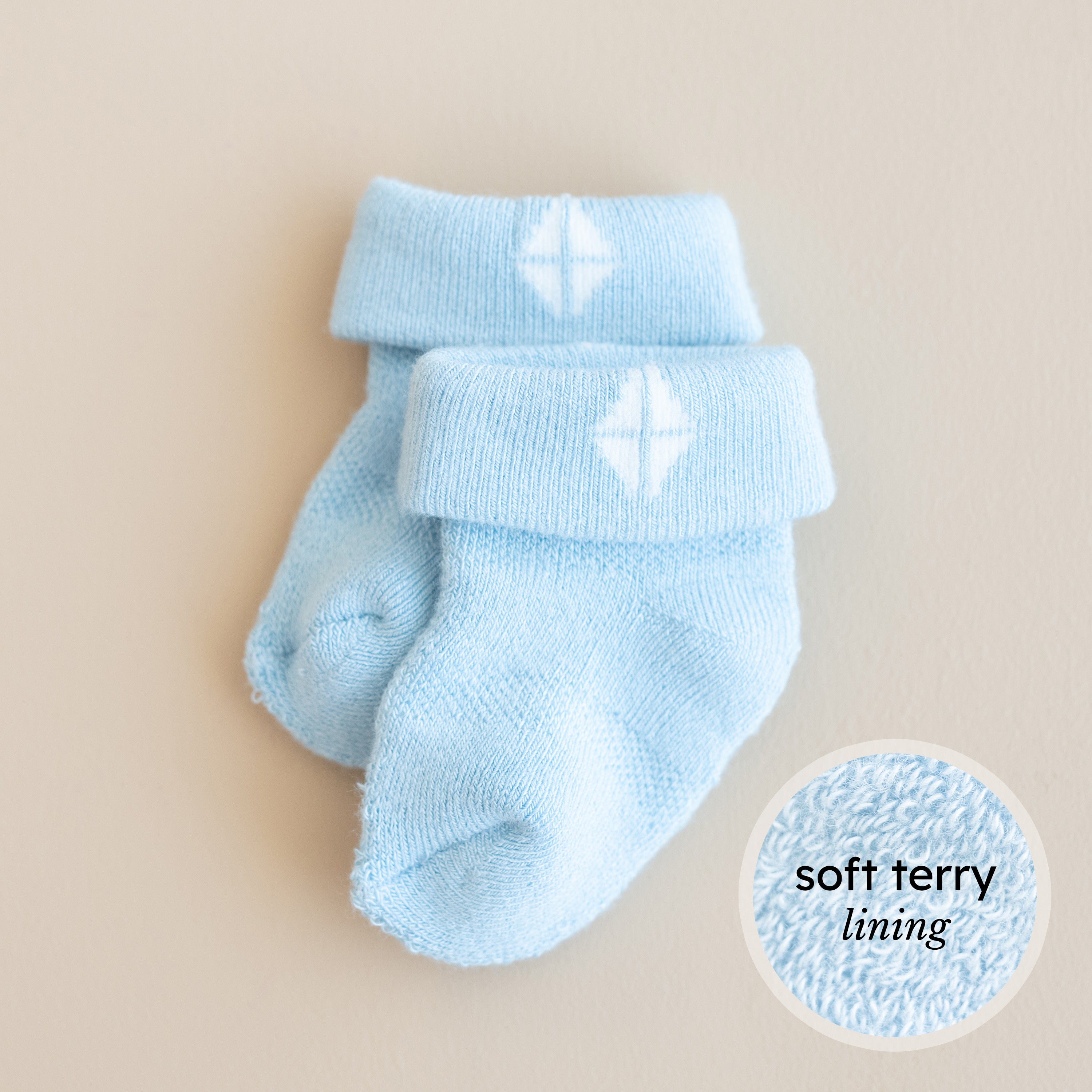 Baby 3-Pack Socks in Cool - Image 2