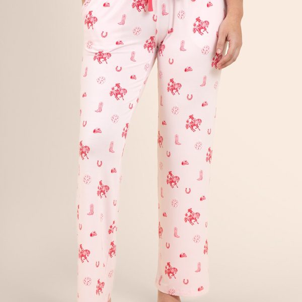 Women's Lounge Pants in Disco Cowgirl