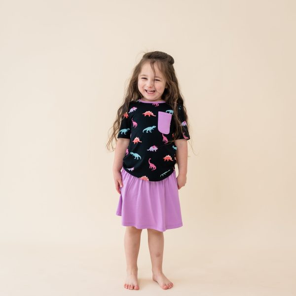 Toddler Crew Neck Tee in Midnight Roar