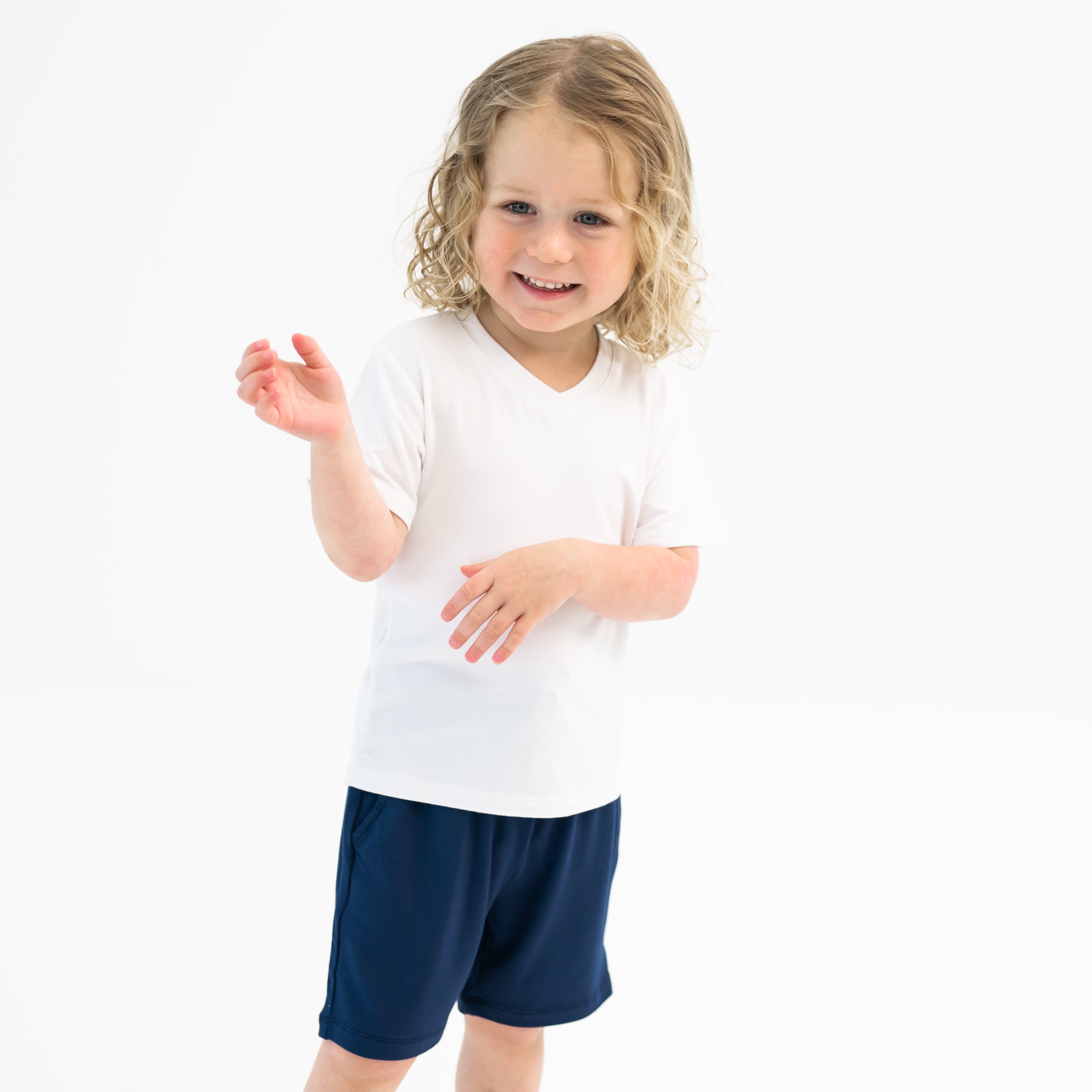 Drawstring Short in Navy - Image 4