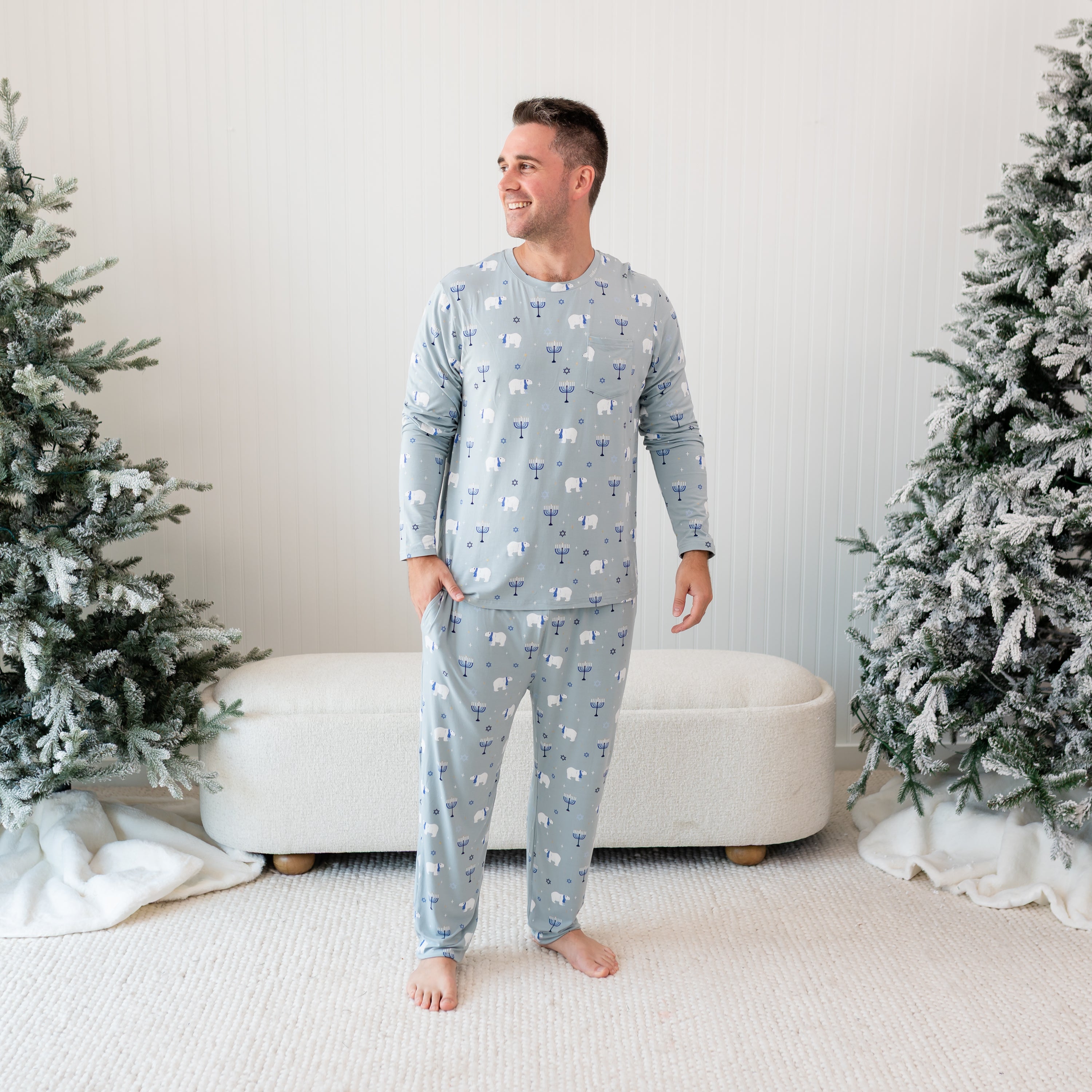 Men's Jogger Set in Polar Lights