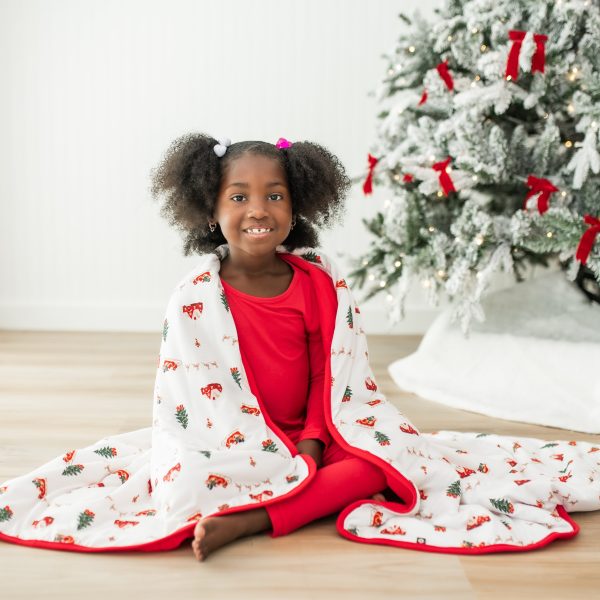 Toddler Blanket in Santa Sleigh 1.0