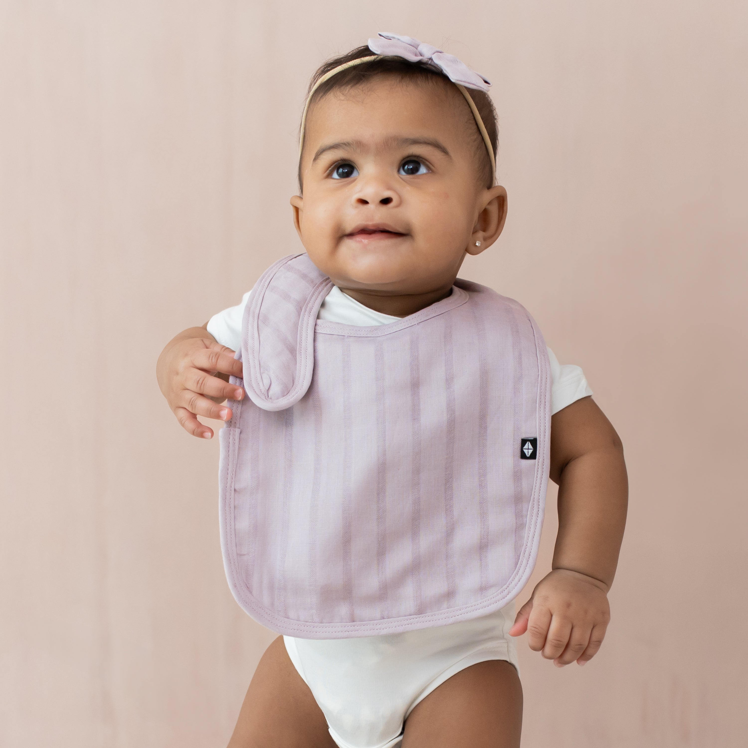 Bamboo Muslin Bib in Wisteria - Image 4