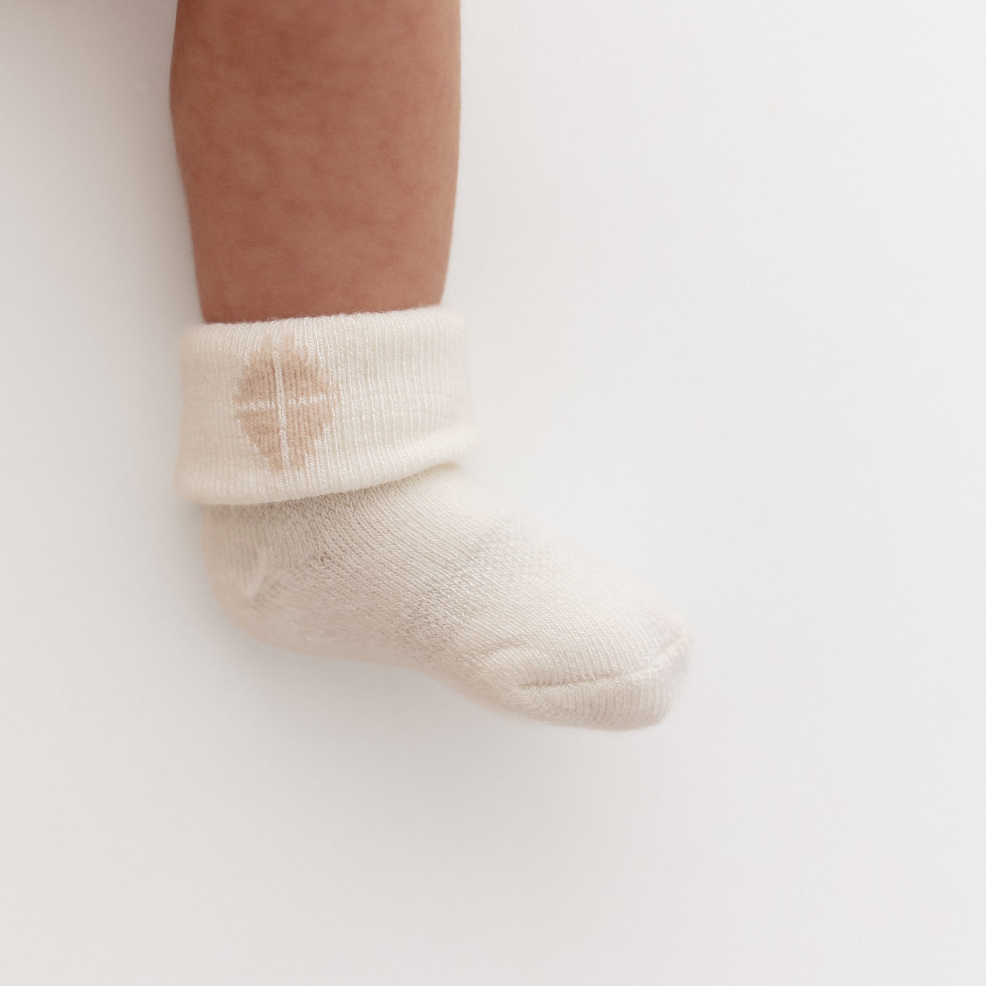Baby 3-Pack Socks in Cloud - Image 3