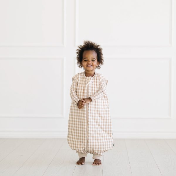 Sleep Bag Walker in Gingham Bisque 2.5